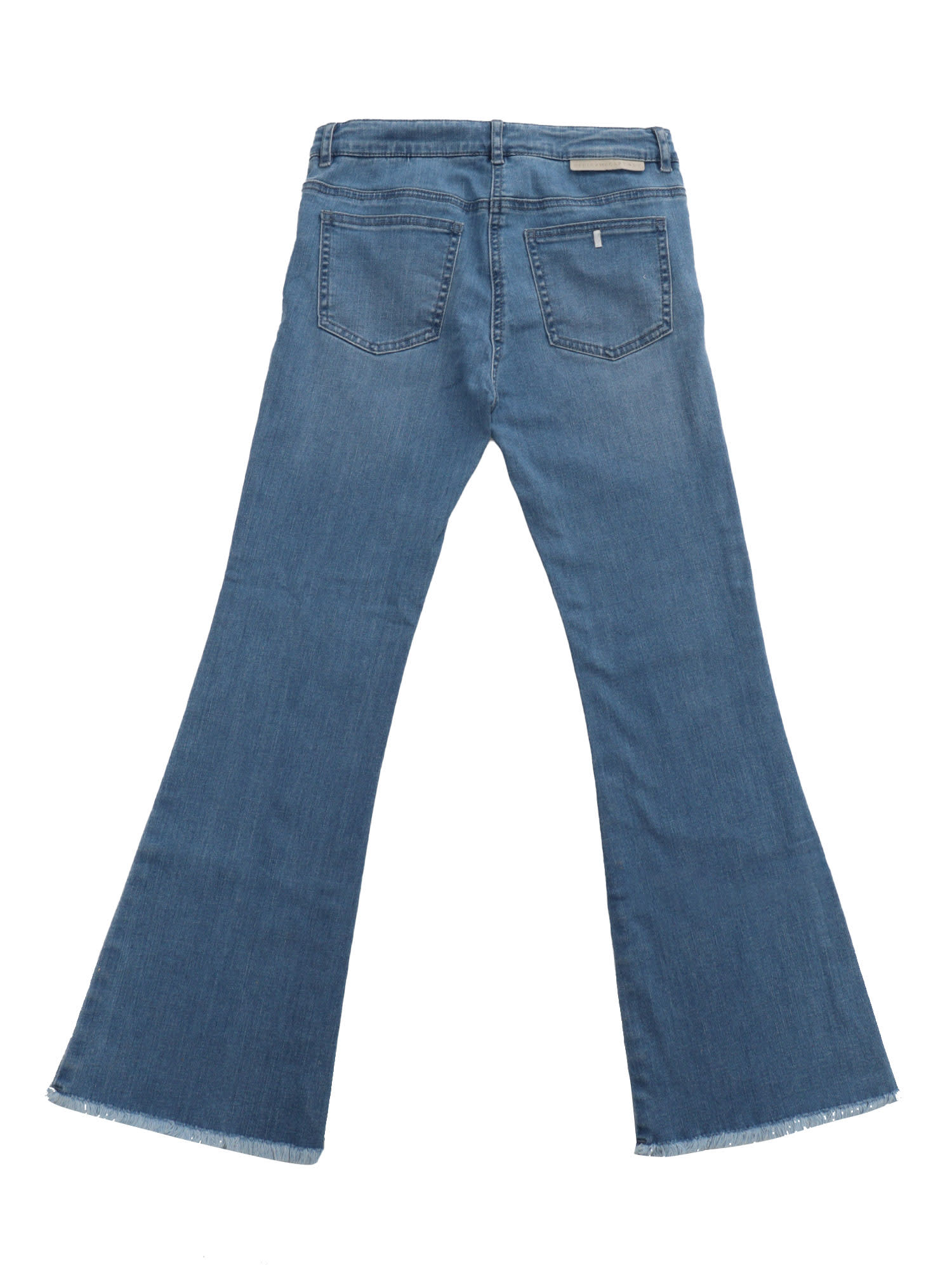 Shop Stella Mccartney Blue Flared Jeans In Light Blue