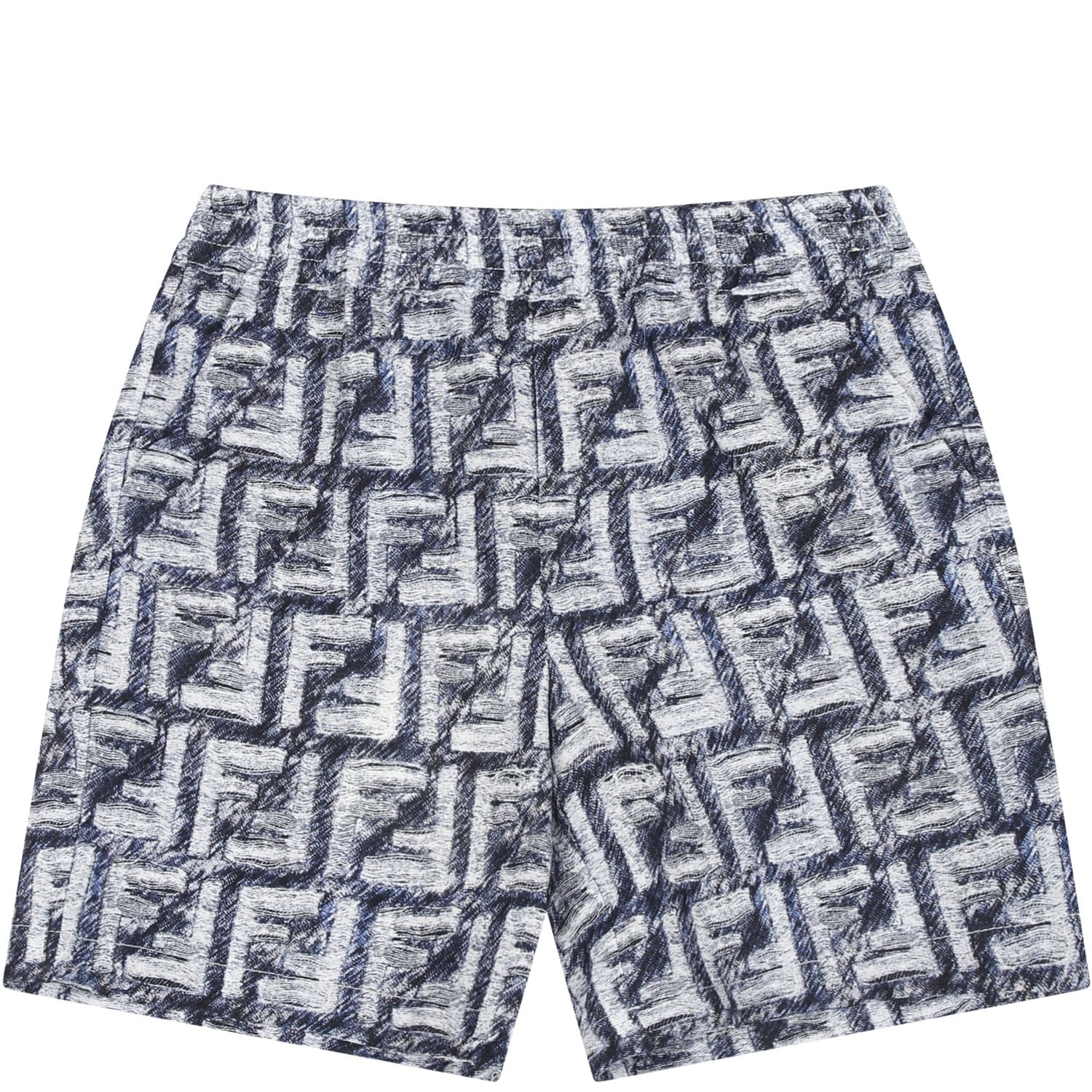 Shop Fendi Blue Shorts For Baby Boy With Iconic Ff