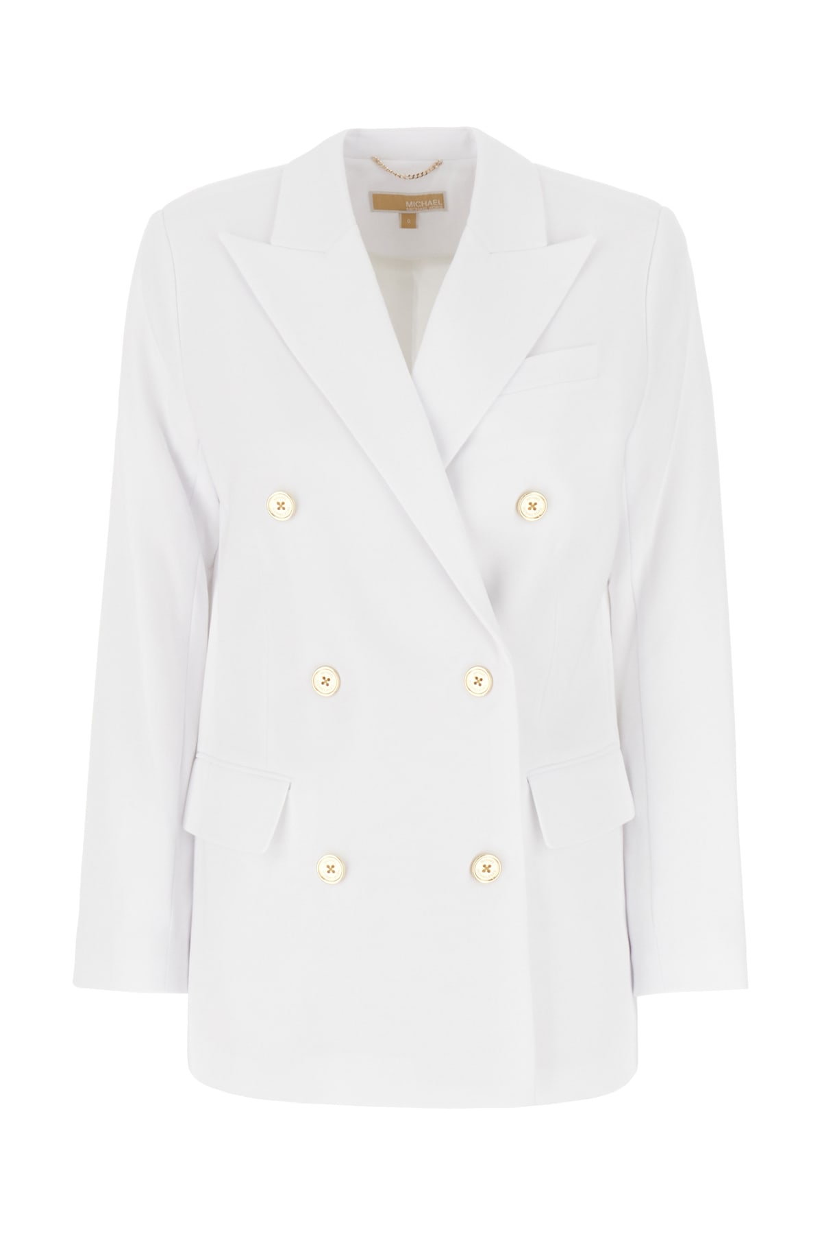 MICHAEL KORS WHITE TRIACETATE BLEND BLAZER 