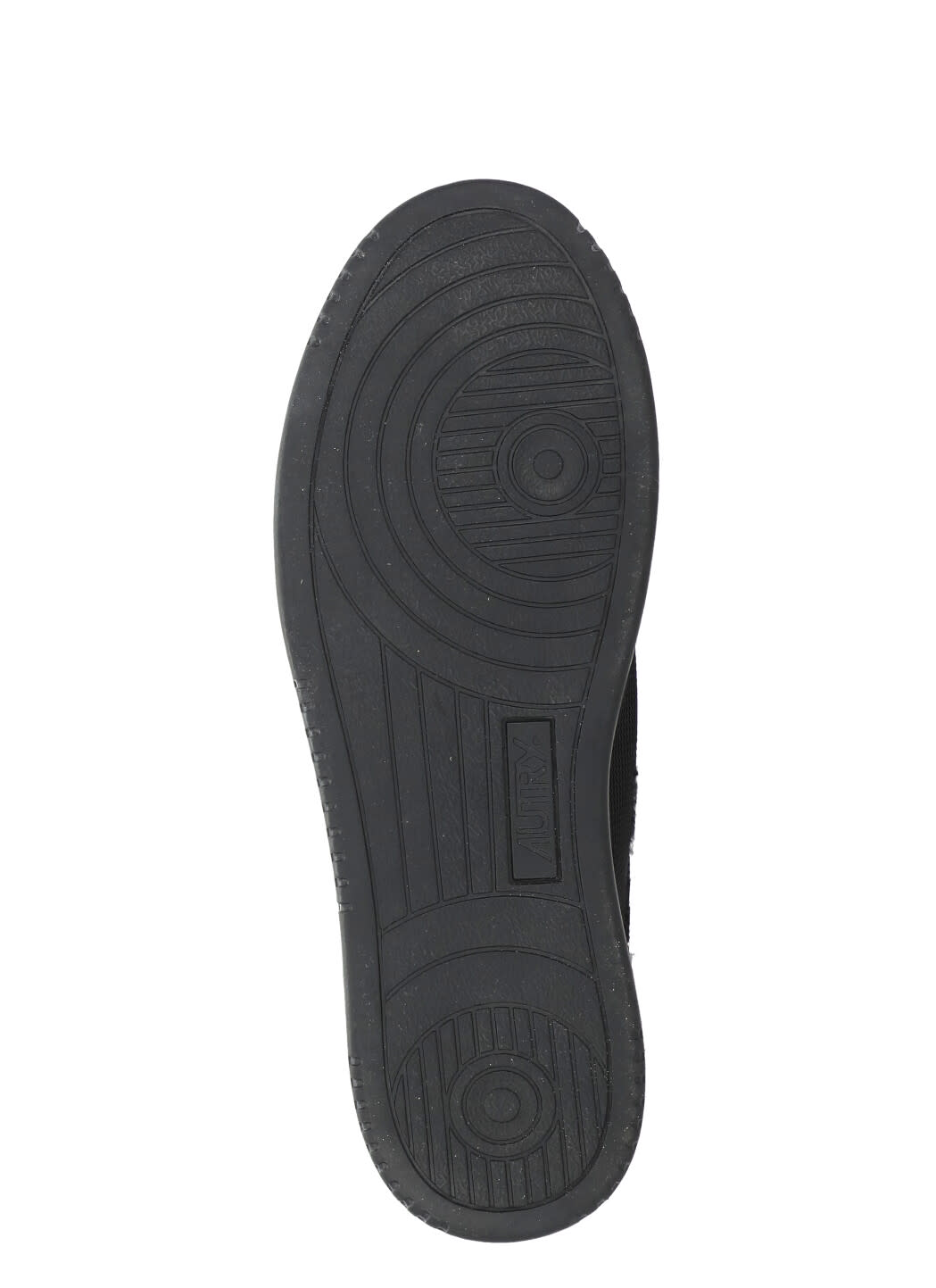 Autry Leather Low Top Sneakers With Laminated Inserts In Black