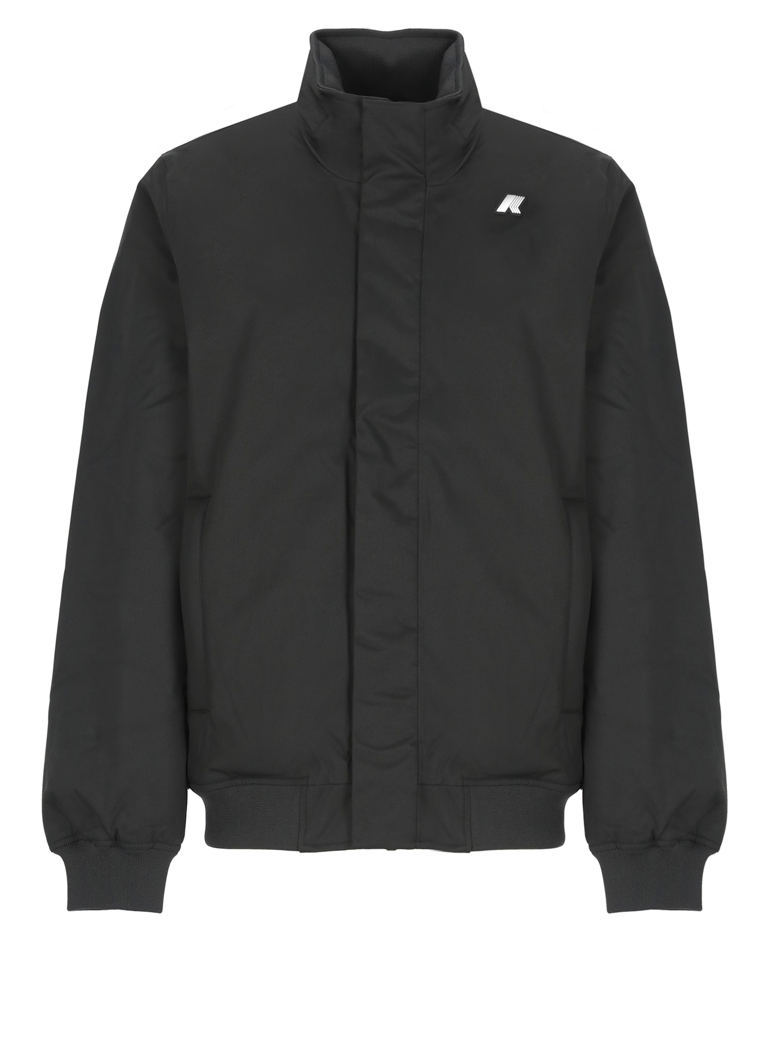 Shop K-way Amaury Twill Marmotta Jacket In Black