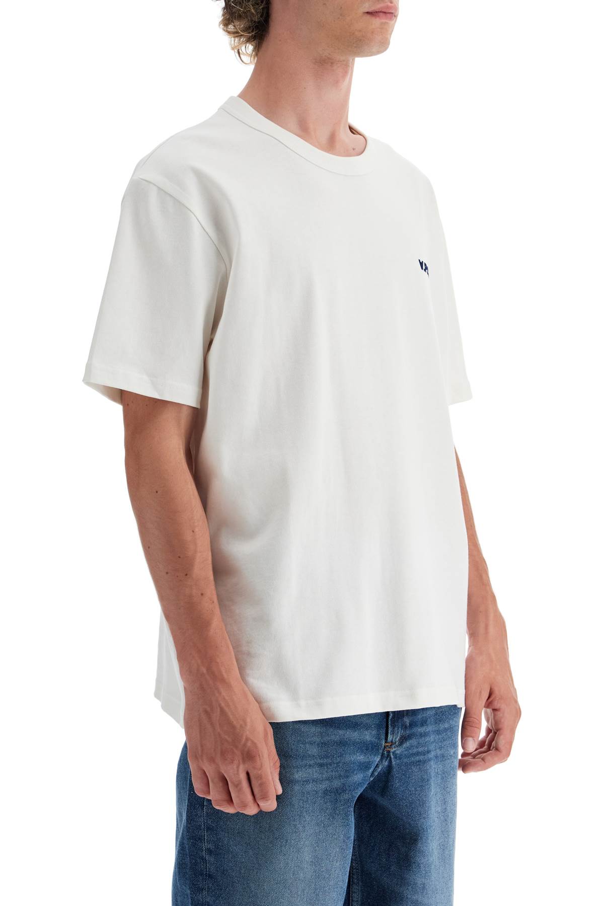 Apc A.p.c. Kyle T Shirt In Blanc/dark Navy (white)