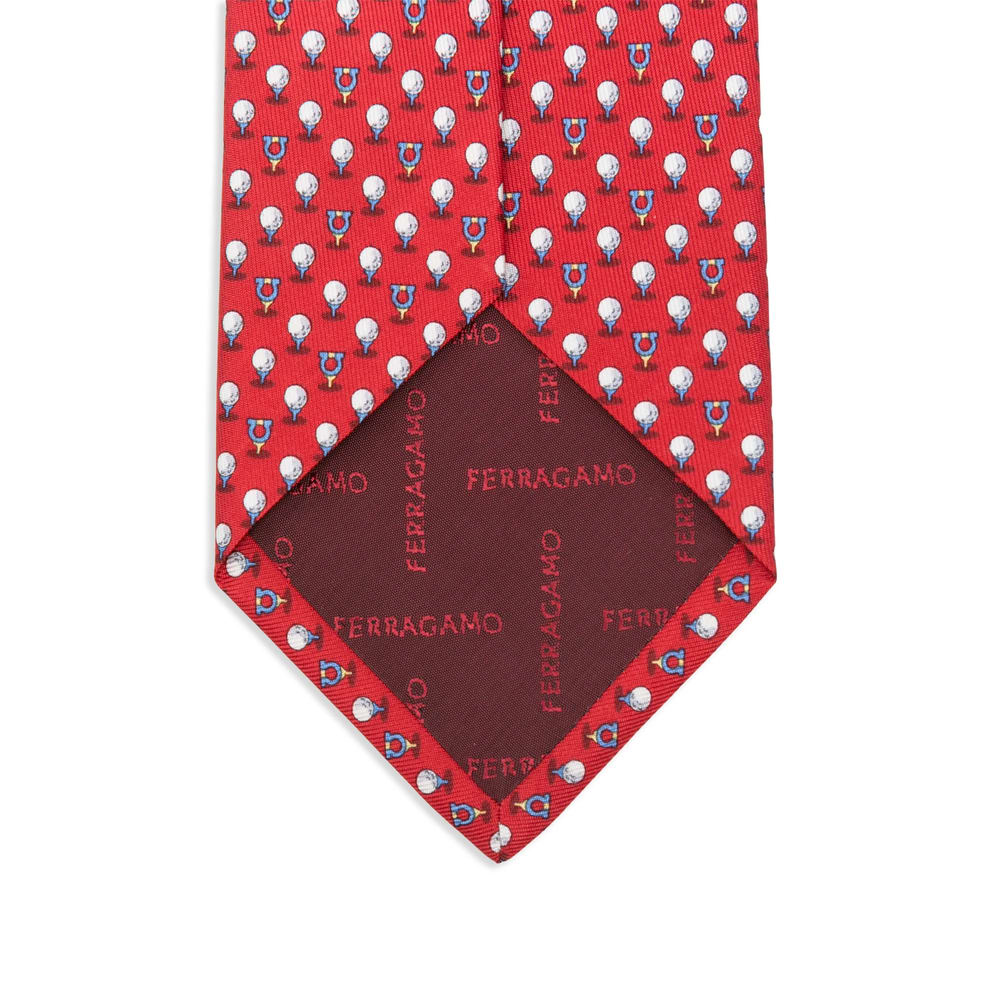 Ferragamo Tie In Red
