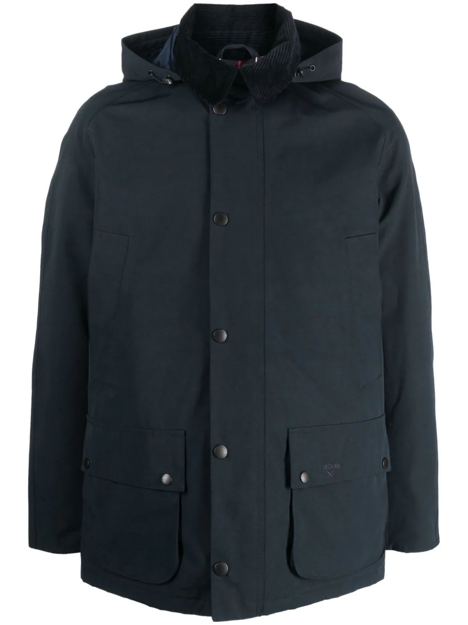 Shop Barbour Waterproof Ashby Hooded Jacket In Blue
