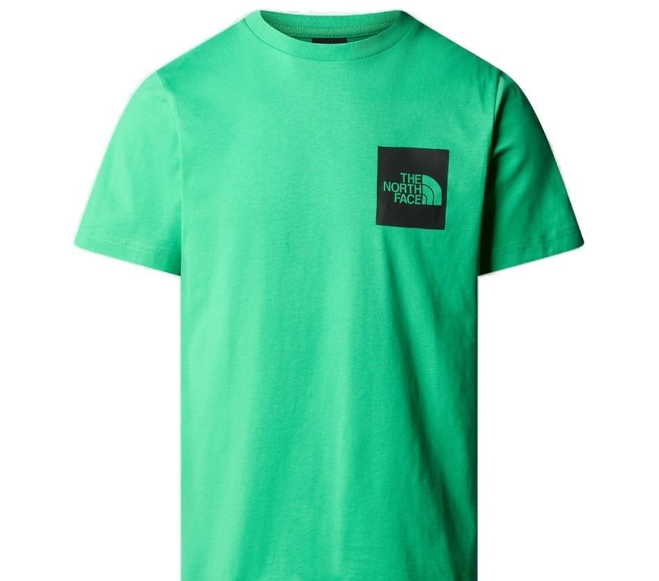 Shop The North Face Logo Printed Crewneck T-shirt In Optic Emerald
