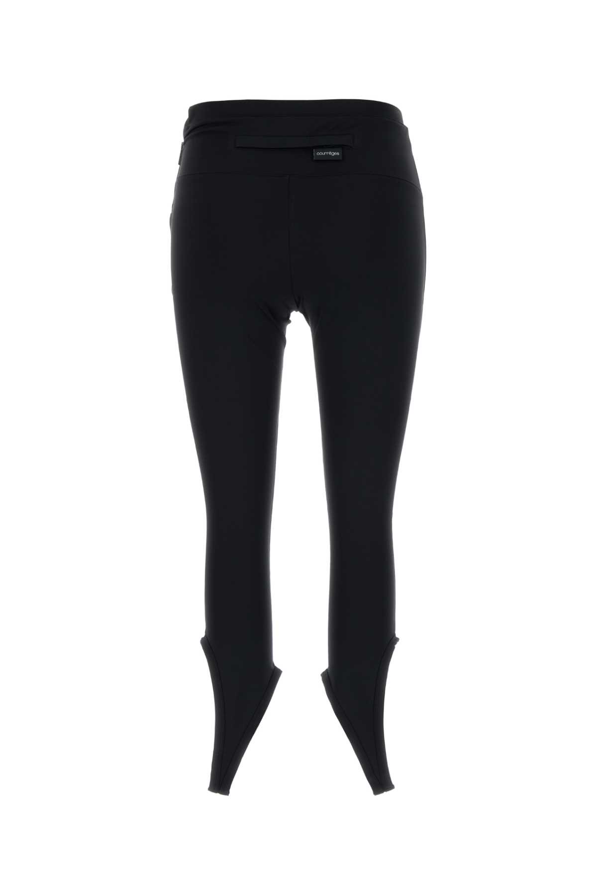 Courrèges Reversed Tech Jersey Pants-s Nd Courreges Female In Black