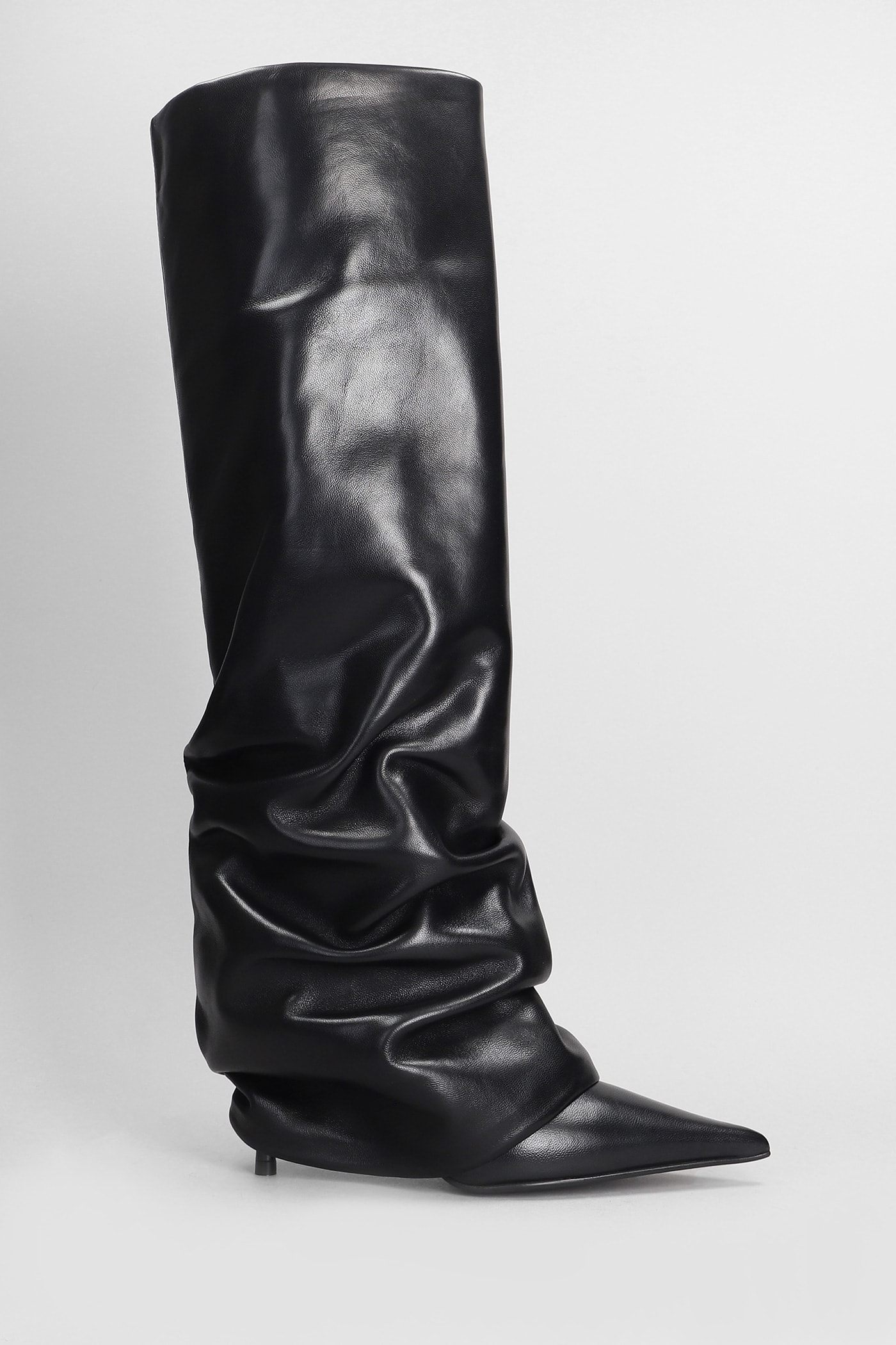 Le Silla Andy High Heels Boots In Black Leather