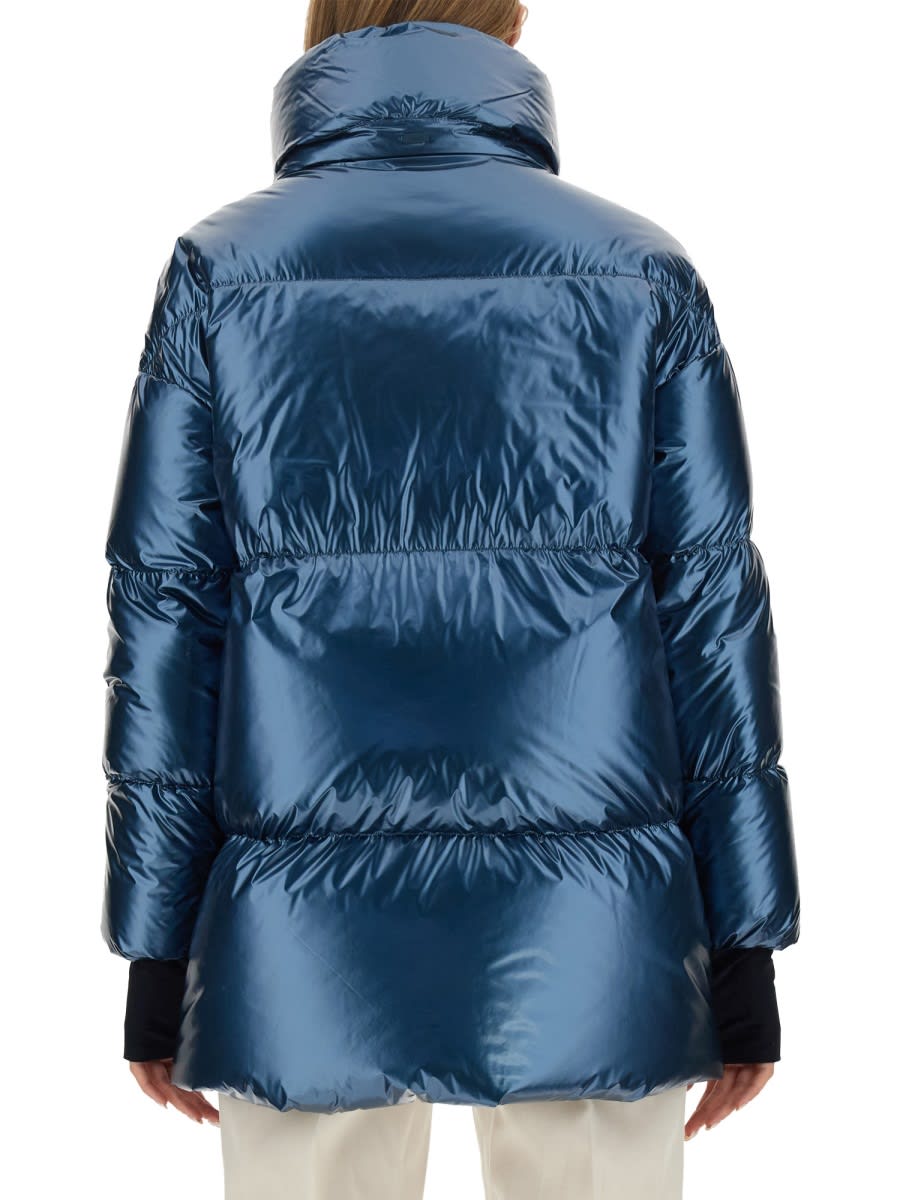 Shop Herno Ice Cube Jacket In Blue