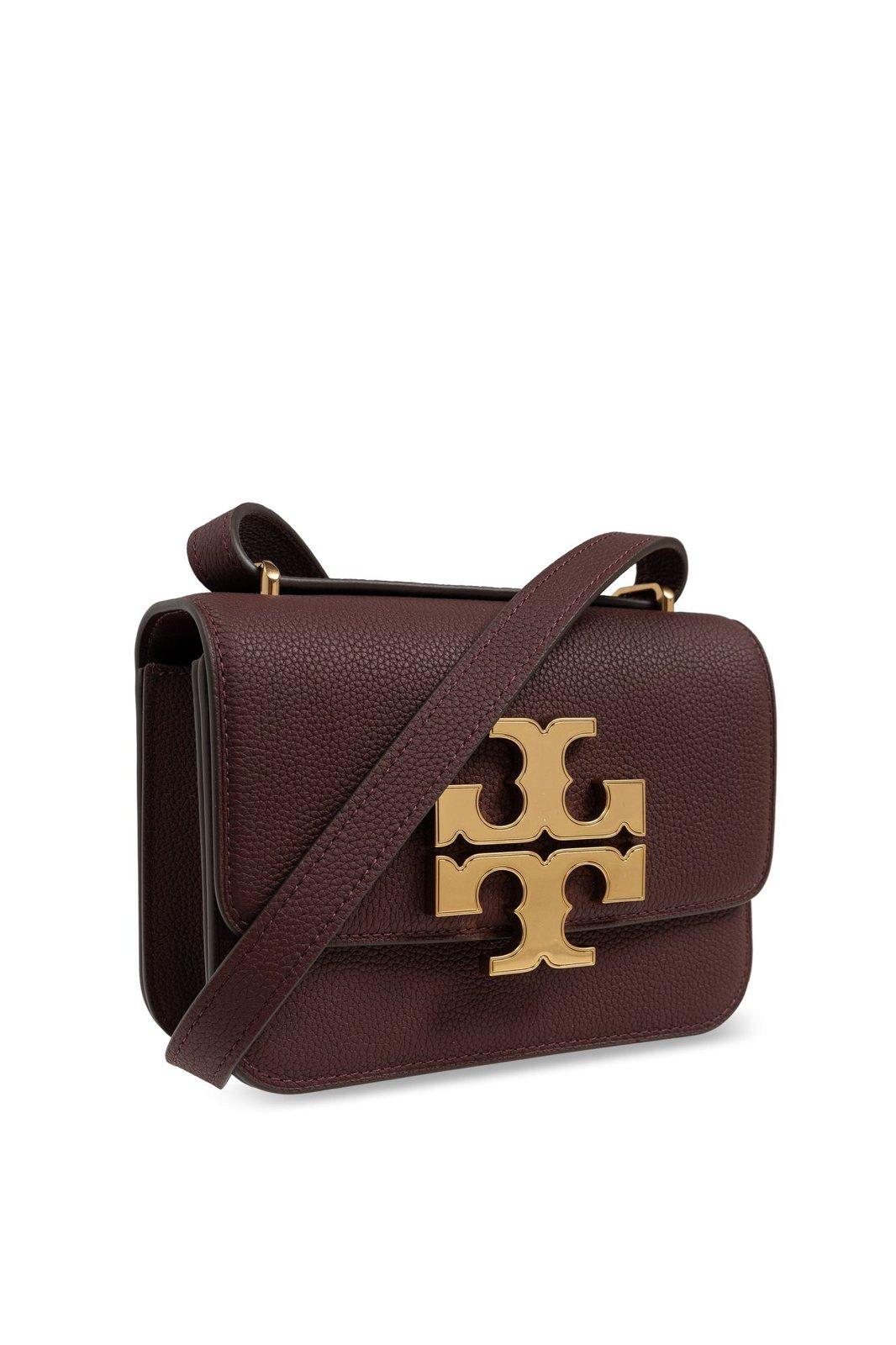 Shop Tory Burch Eleanor Small Shoulder Bag In Brown