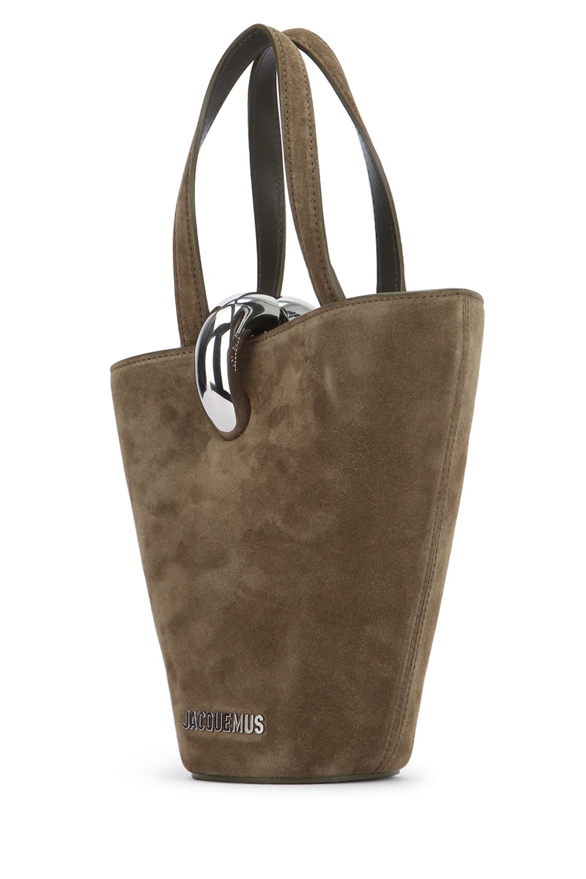 Jacquemus The Small Suede Shoulder Bag In Brown