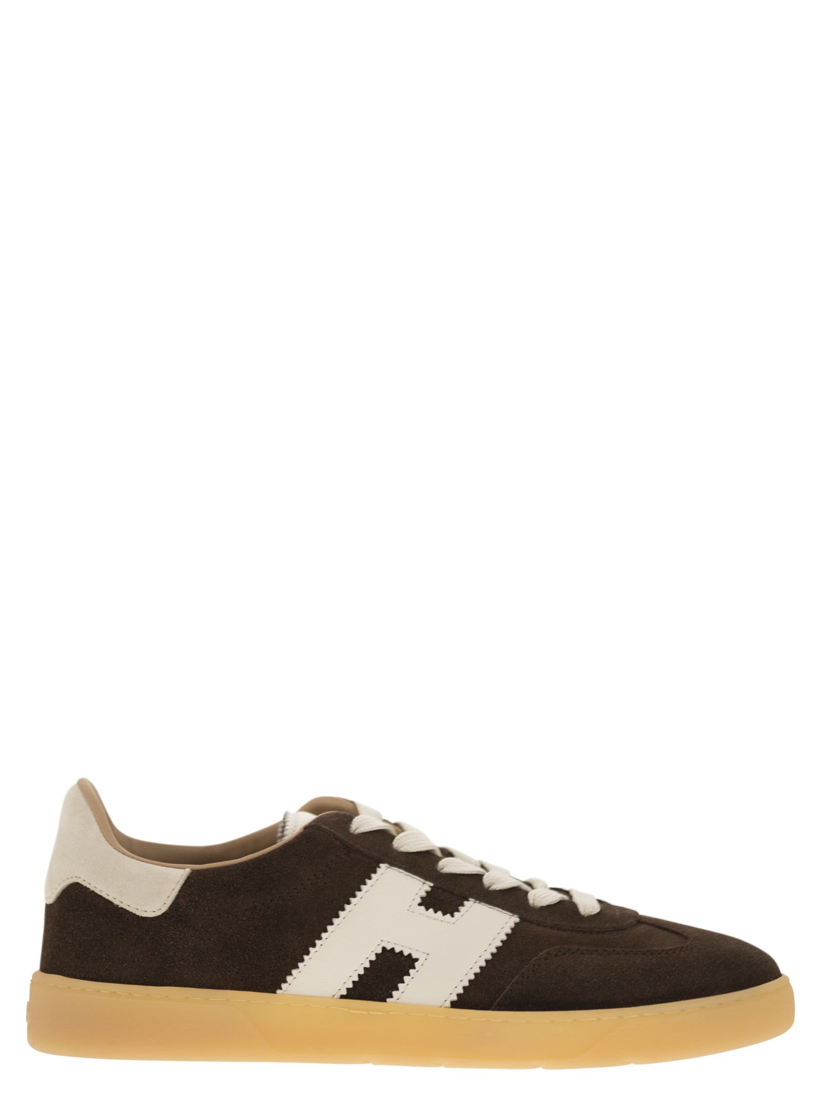 Shop Hogan Cool - Suede Trainers In Dark Brown