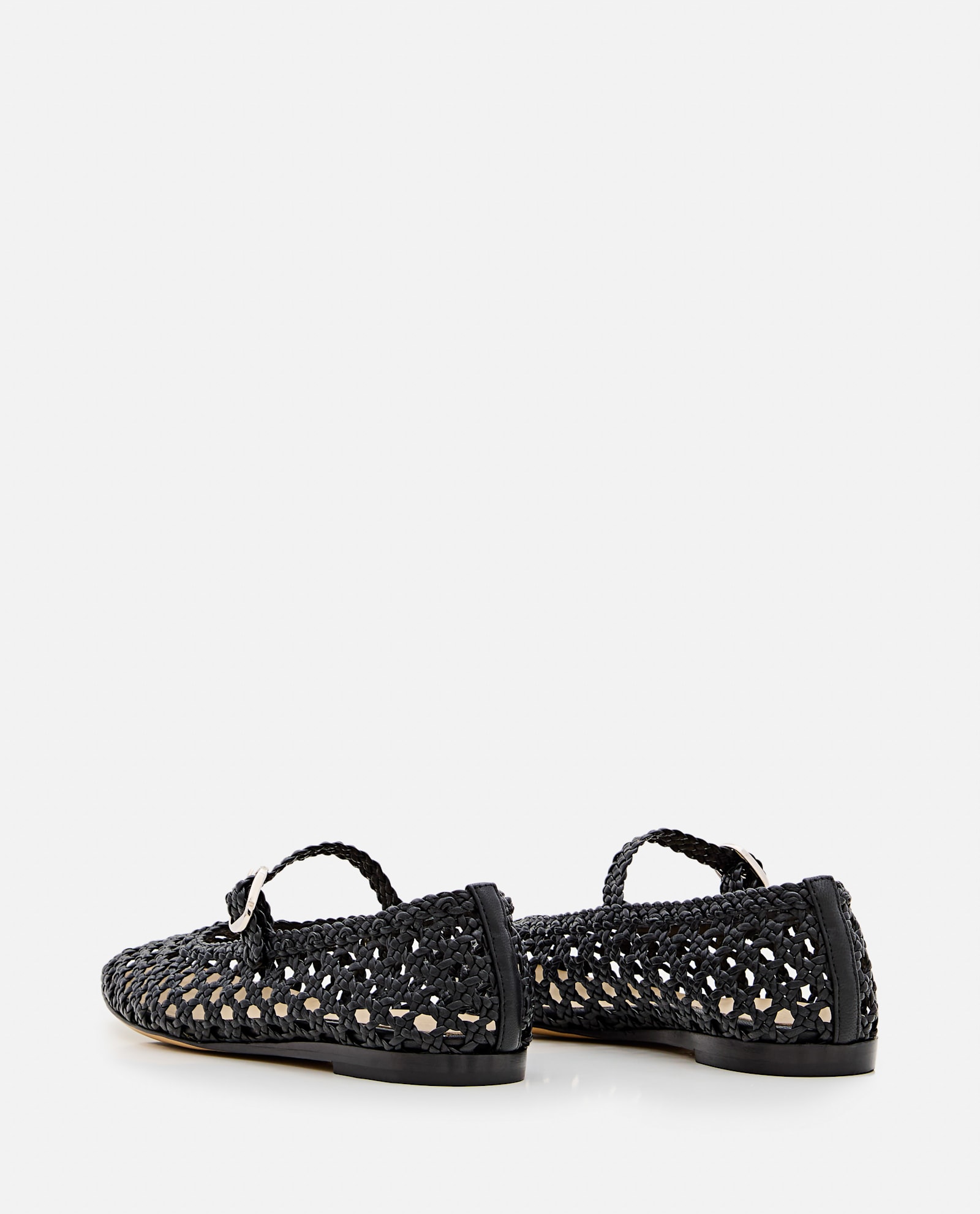 Le Monde Beryl Mary Jane Woven Leather