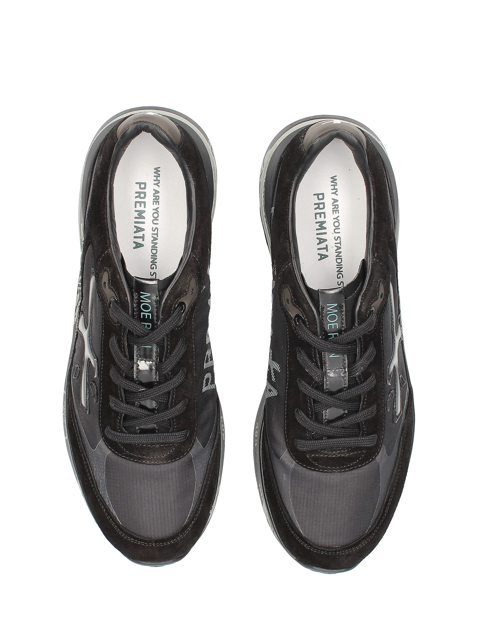 Shop Premiata Sneaker Moerun 6445 Black Men In Nero