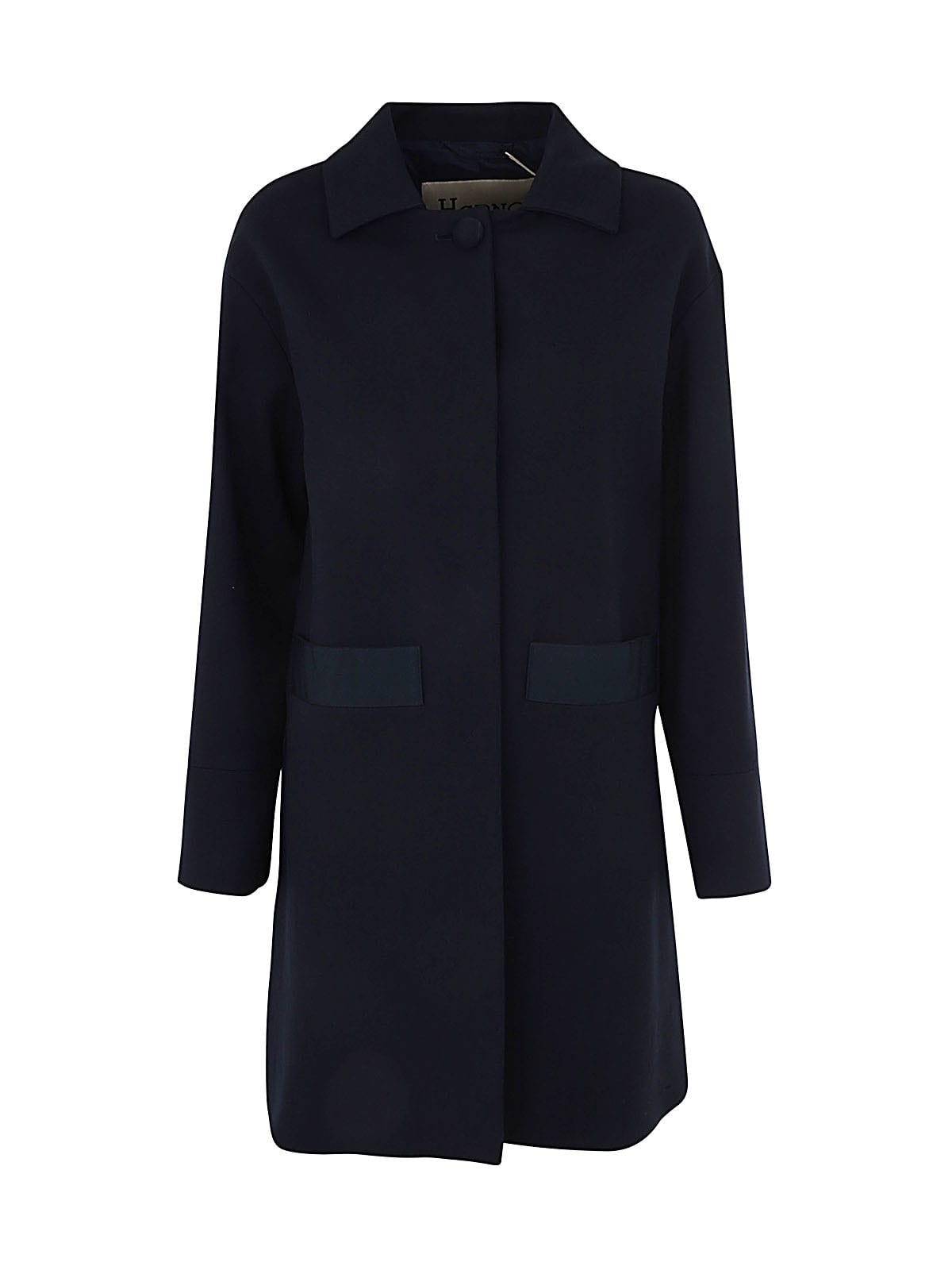 Herno Audry Coat In Navy Blue