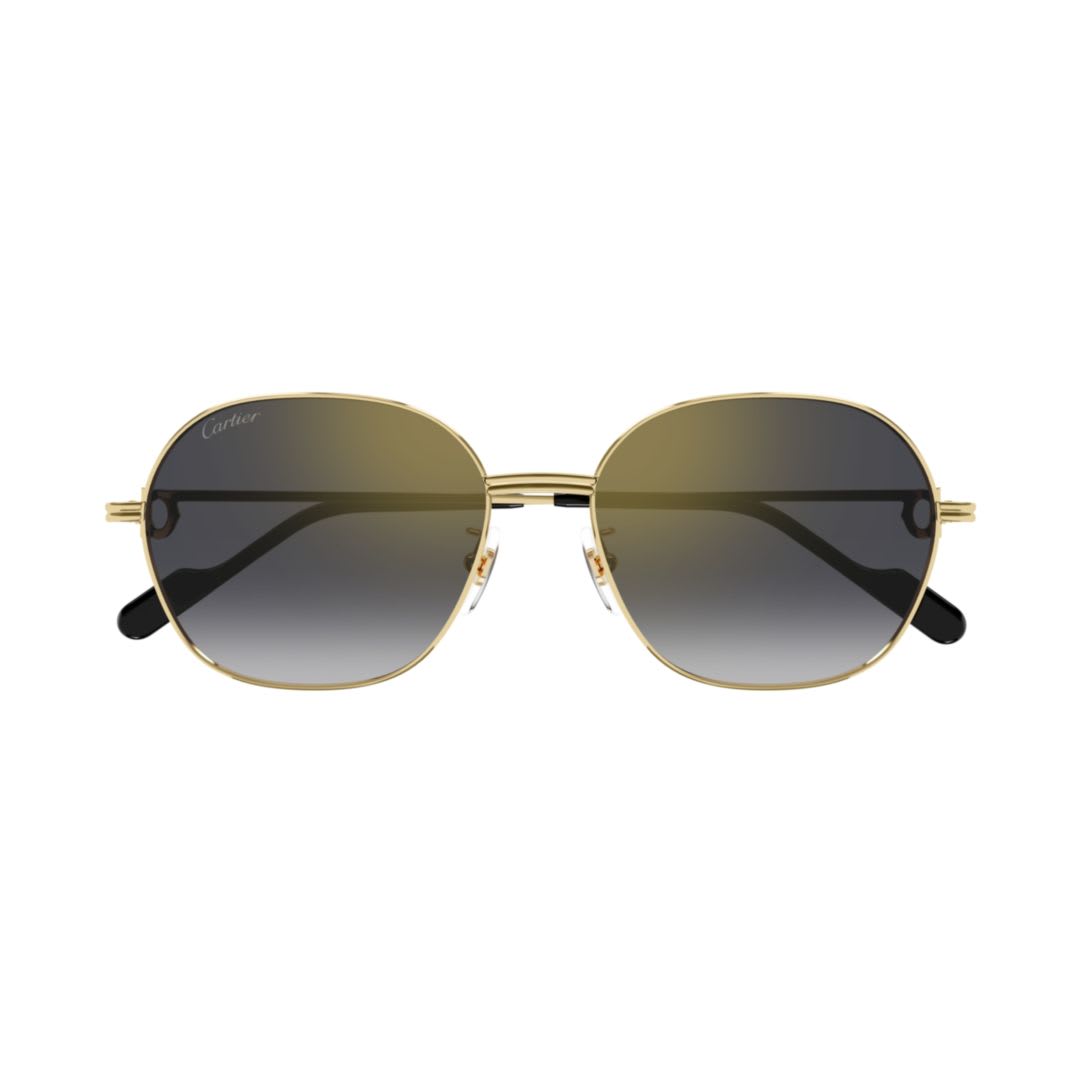 Cartier Ct0569sa-001gold-gold-grey In Gold