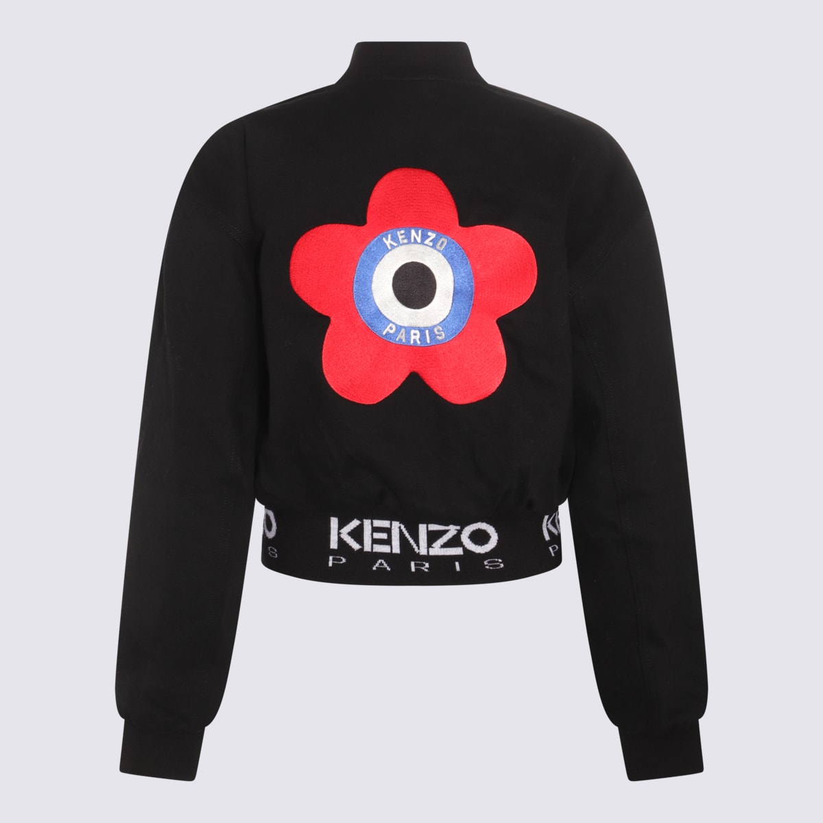 Shop Kenzo Black Denim Boke Flower Casual Jacket