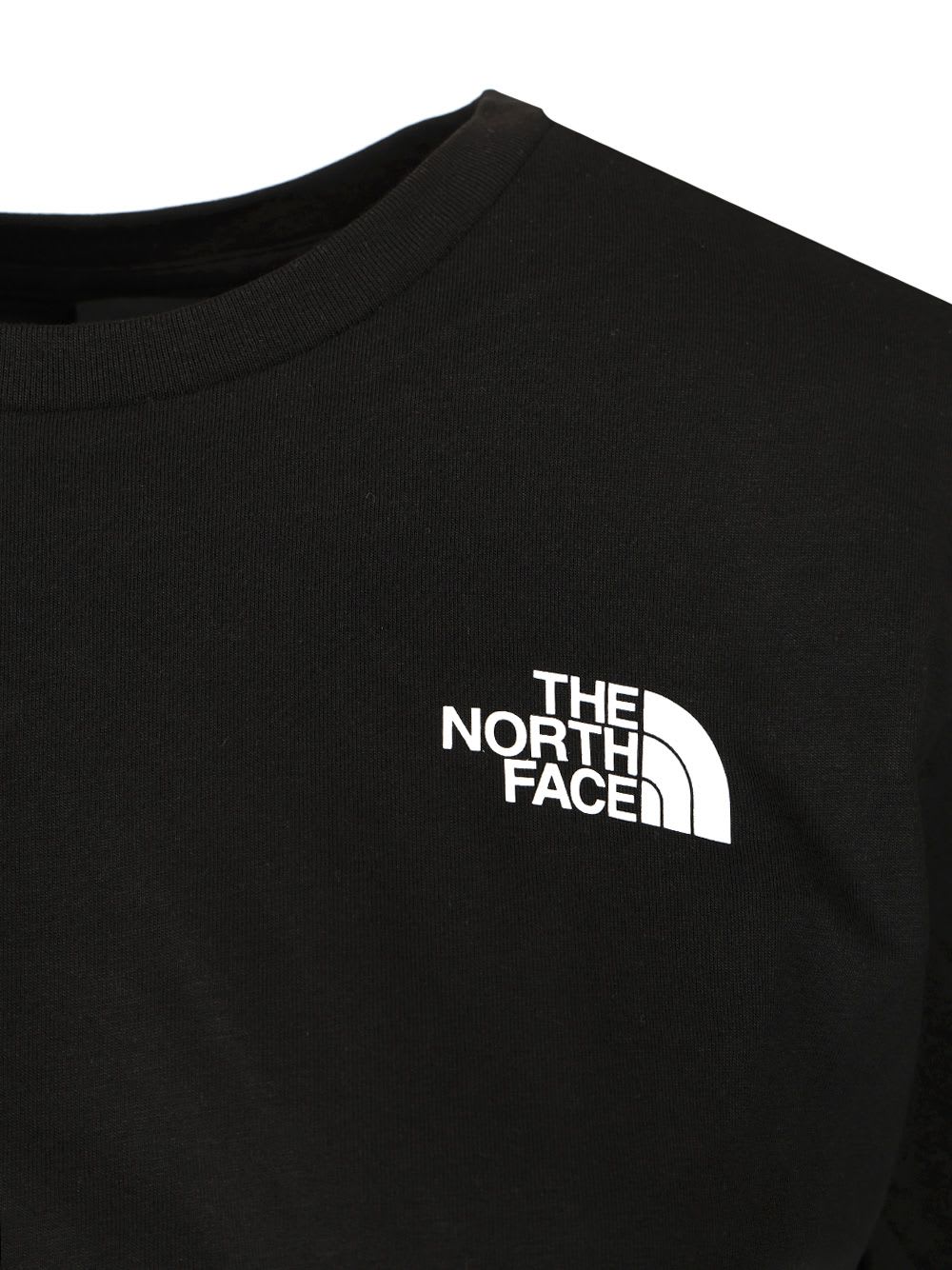 Shop The North Face Simple Dome Cropped T-shirt In Black