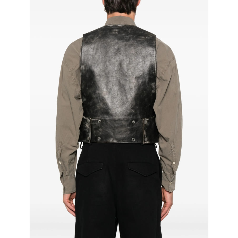 Ann Demeulemeester Albien Classic Waistcoat In Black