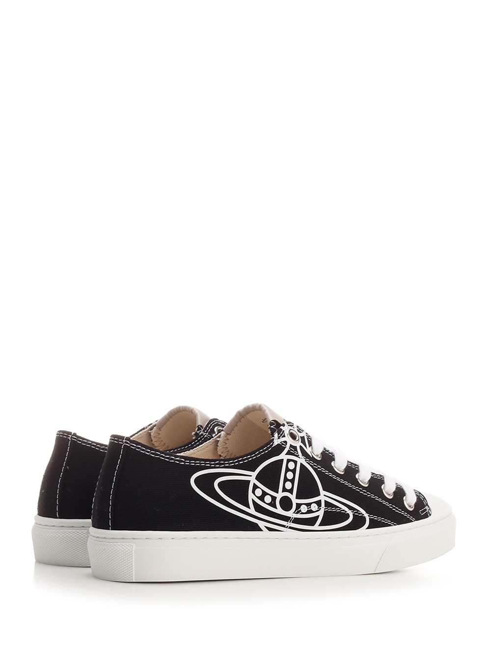 Shop Vivienne Westwood High-top Canvas Sneakers In Black