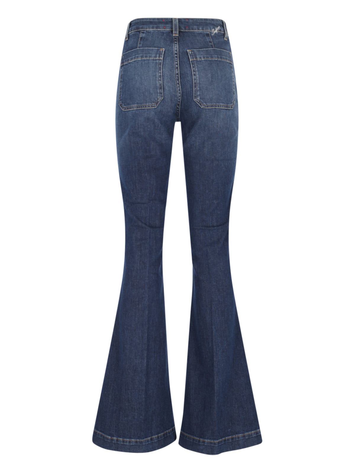 Shop The Seafarer Delphine Bootcut Jeans In Blue