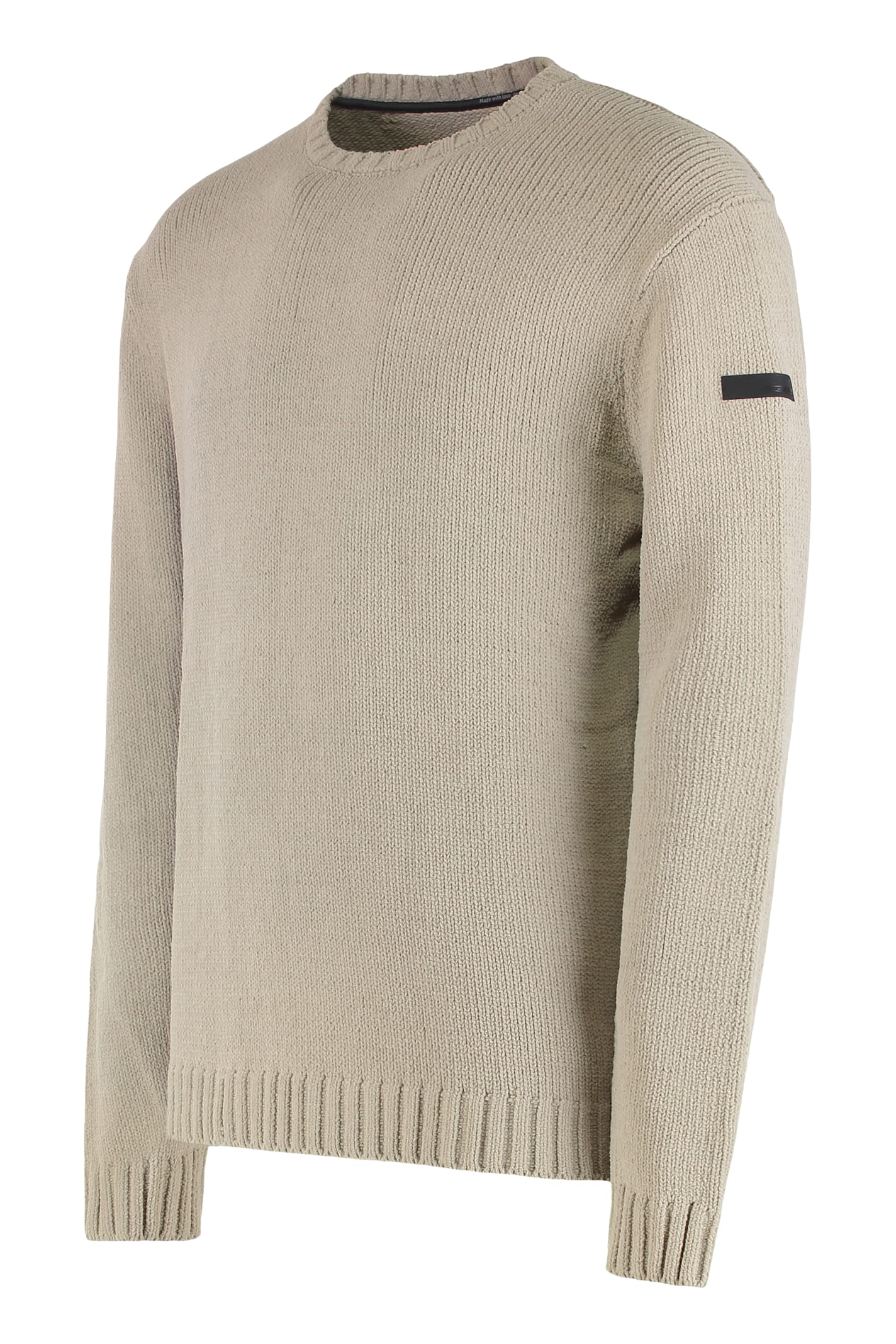 Rrd - Roberto Ricci Design Sweater Round Neck Cinematt In Neutral
