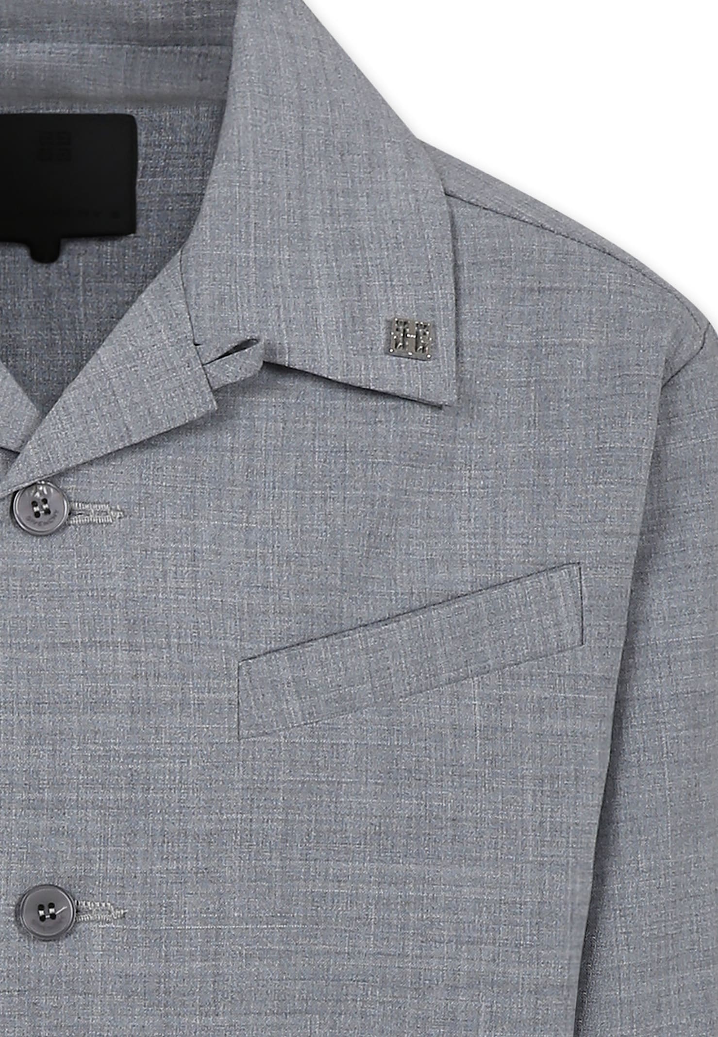 Givenchy Grey Jacket For Boy With Logo In Grey