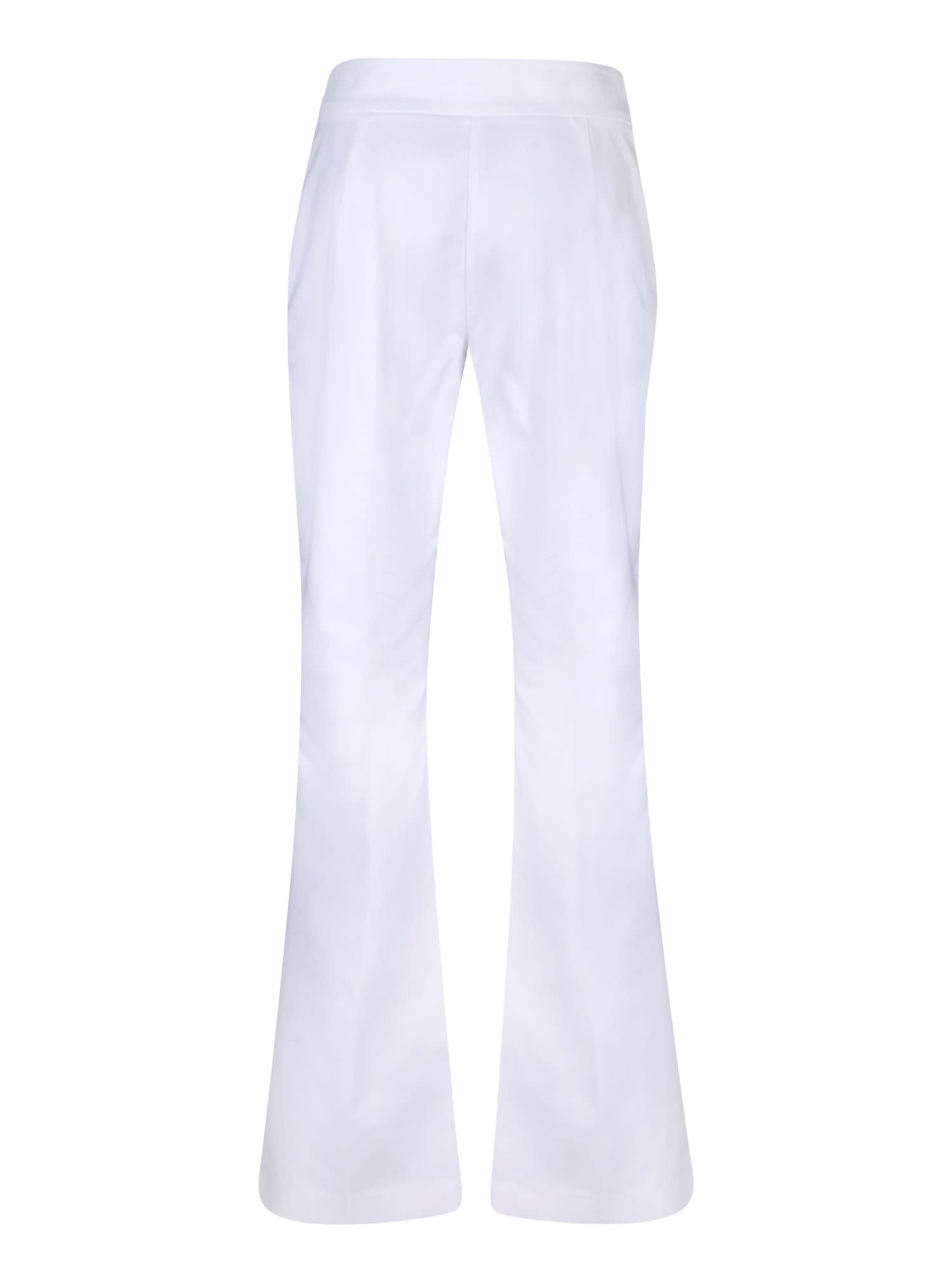 Shop Genny White Cotton Hopper Trousers