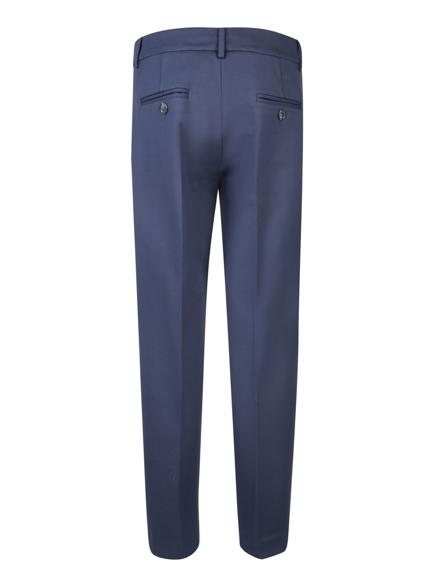 Blanca Vita Tailored Straight Trousers With Luxurious Fabric Blend And Elegant Finish In Blue