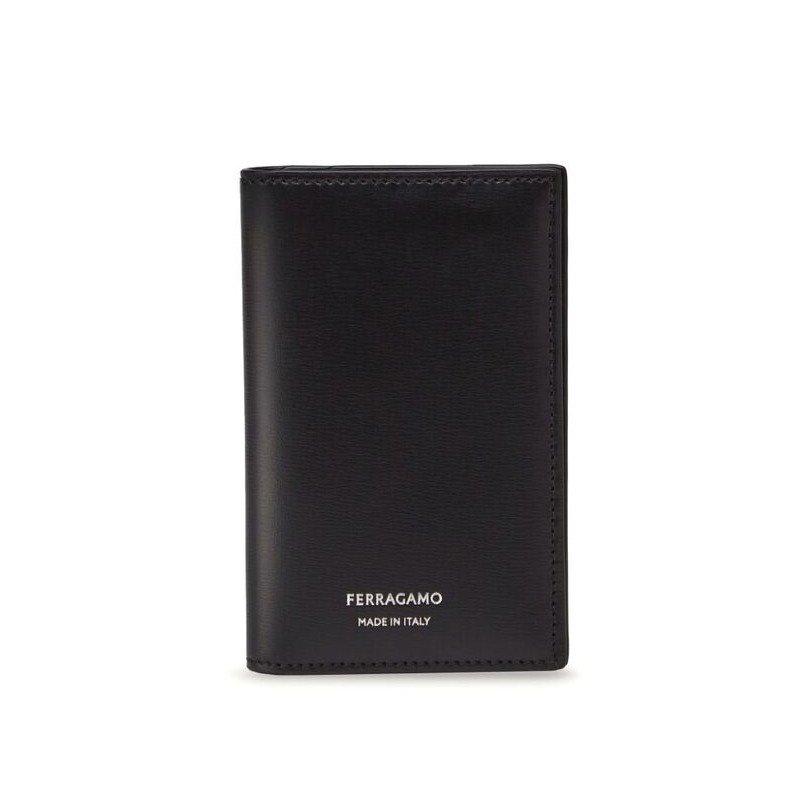 FERRAGAMO LOGO STAMP BI-FOLD WALLET