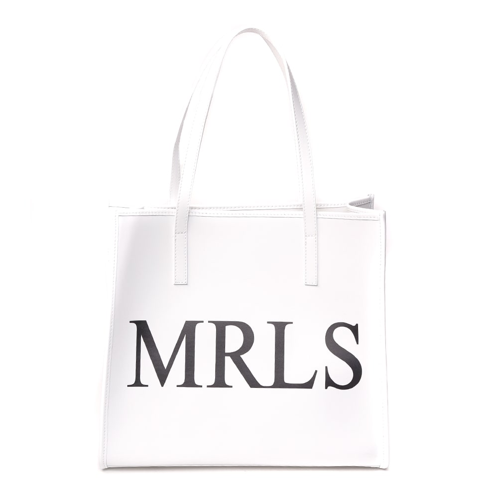 Marc Ellis White Shirley Leather Shopping Bag