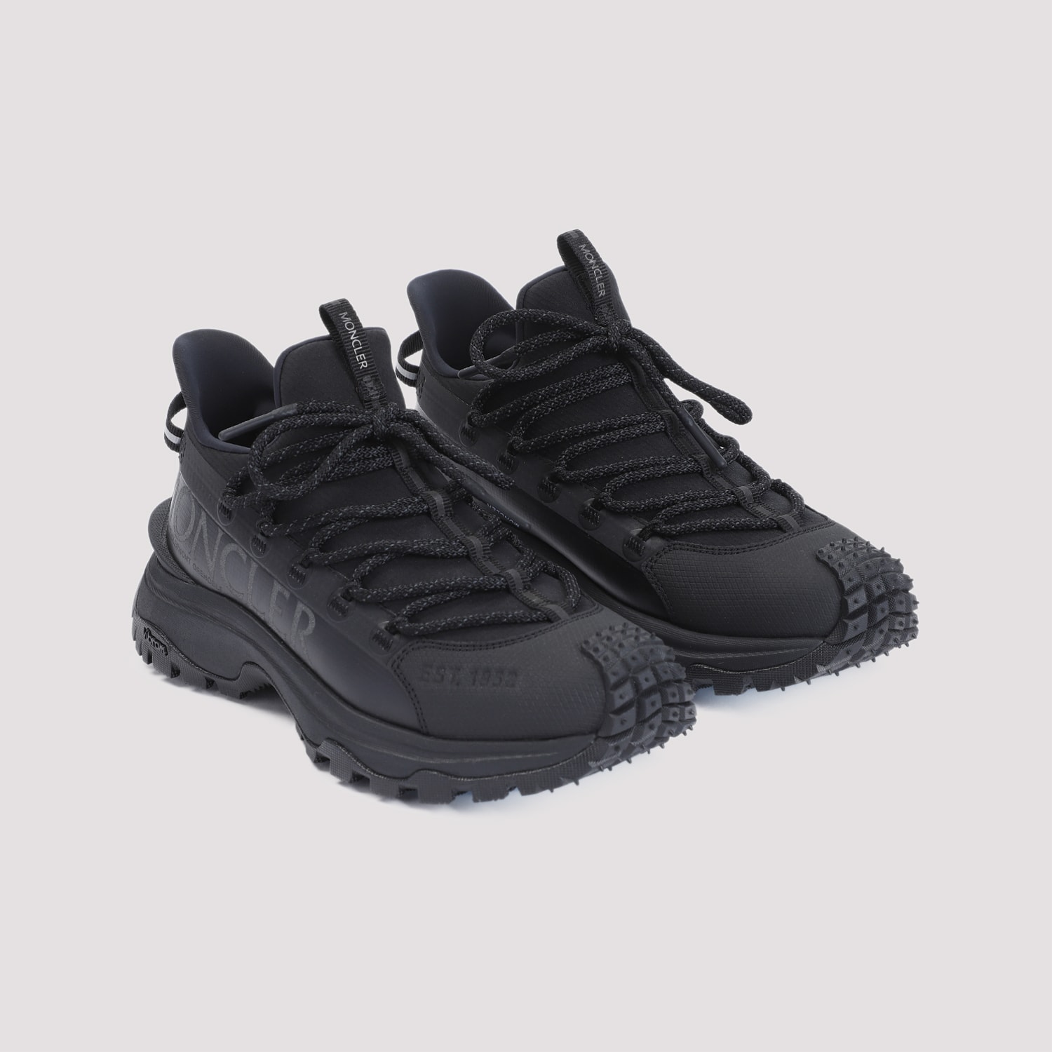 Shop Moncler Two-tone Tech Fabric Trailgrip Lite 2 Sneakers In Pink