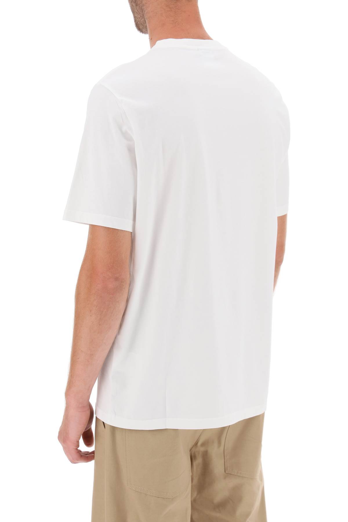 Shop Autry Cotton T-shirt With Logo In White