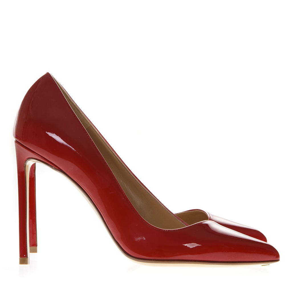 Buy Francesco Russo Red Patent Leather Pumps online, shop Francesco Russo shoes with free shipping