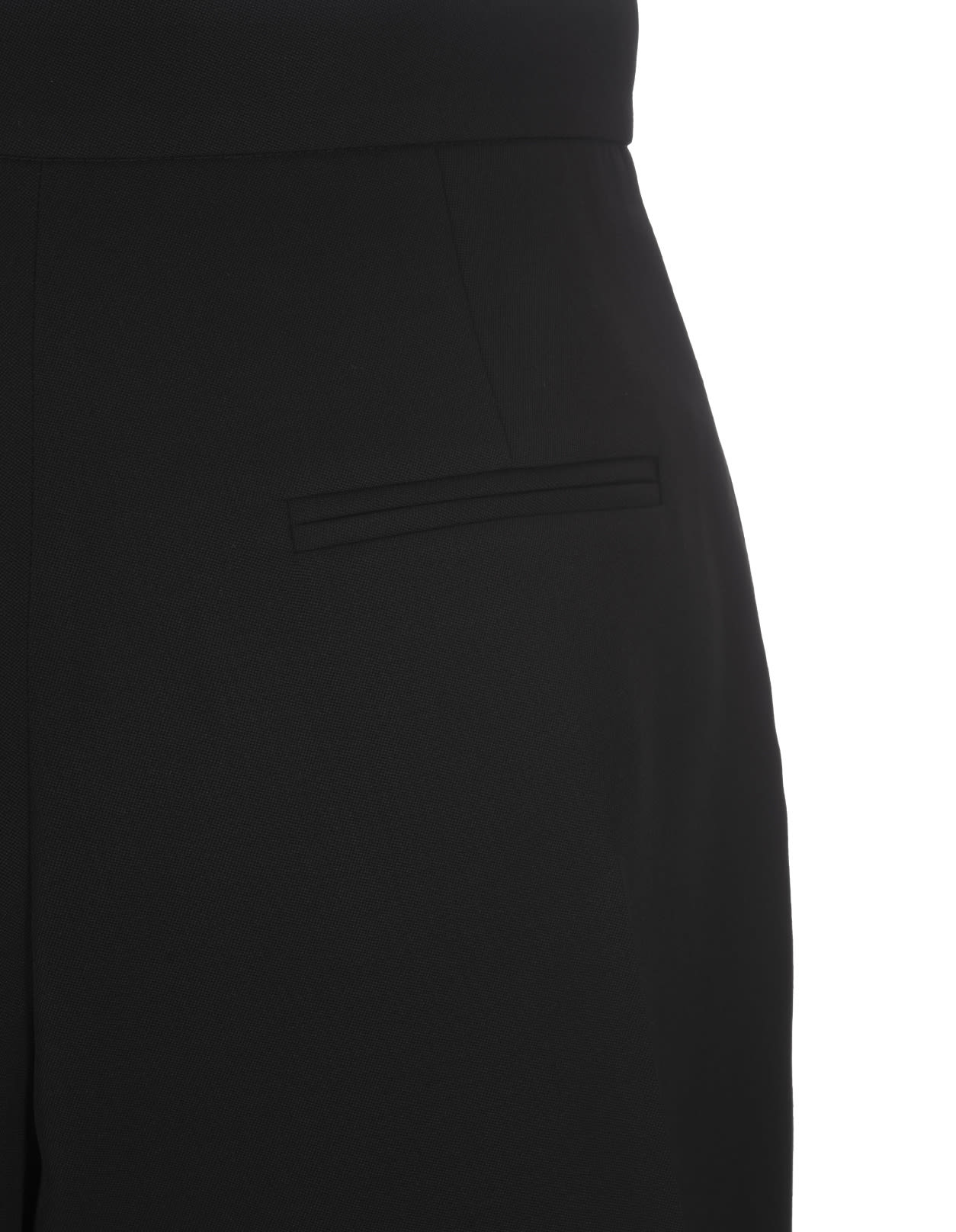 Shop Alexander Mcqueen Black Wool Shorts With Front Zips
