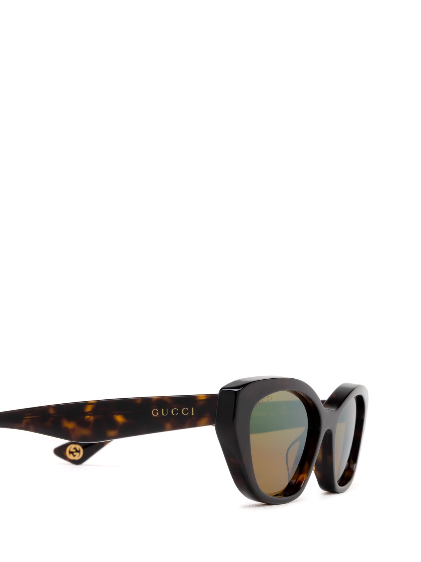 Shop Gucci Gg1638s Havana Sunglasses