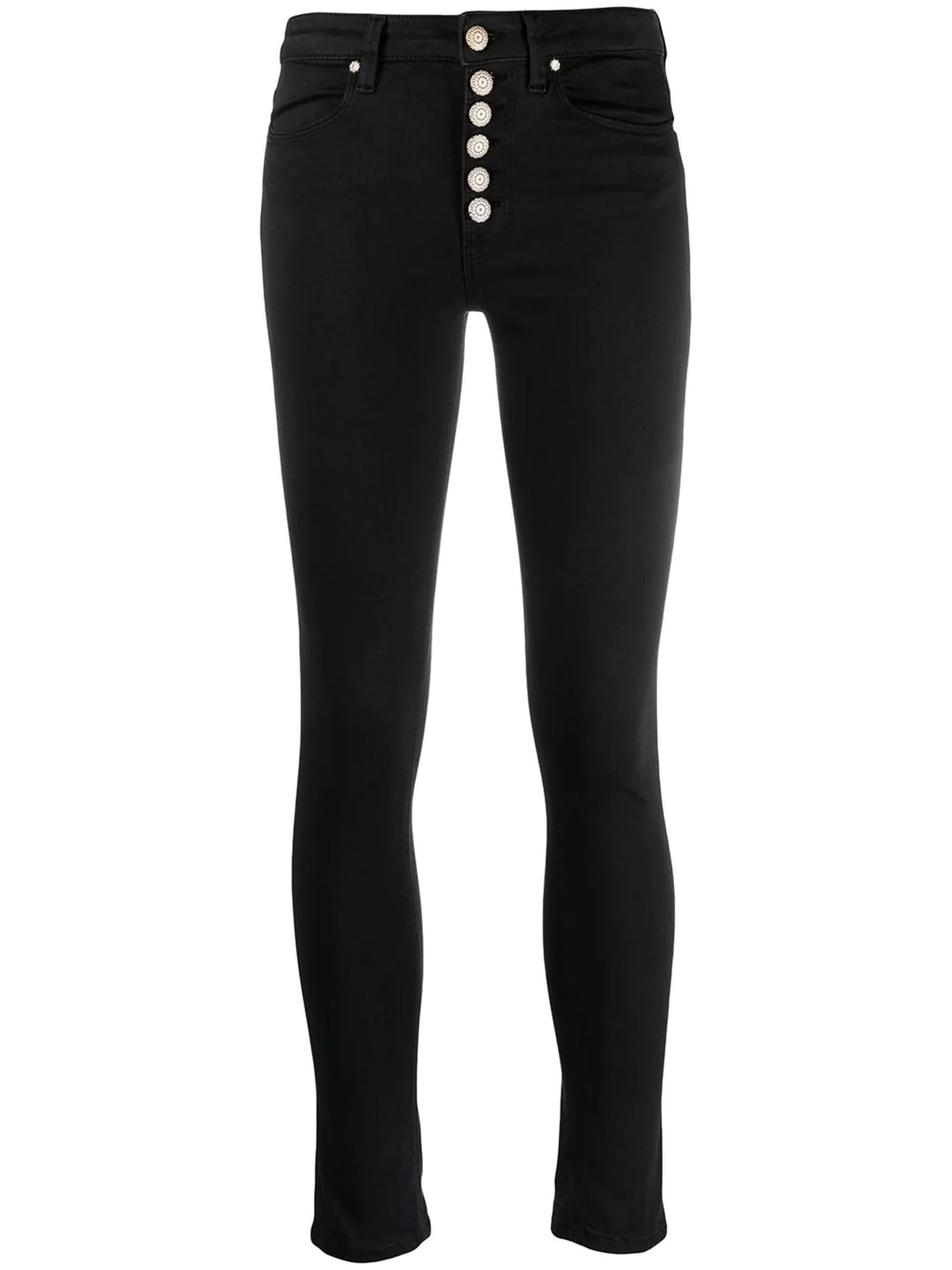 Dondup Black Cotton-blend Jeans