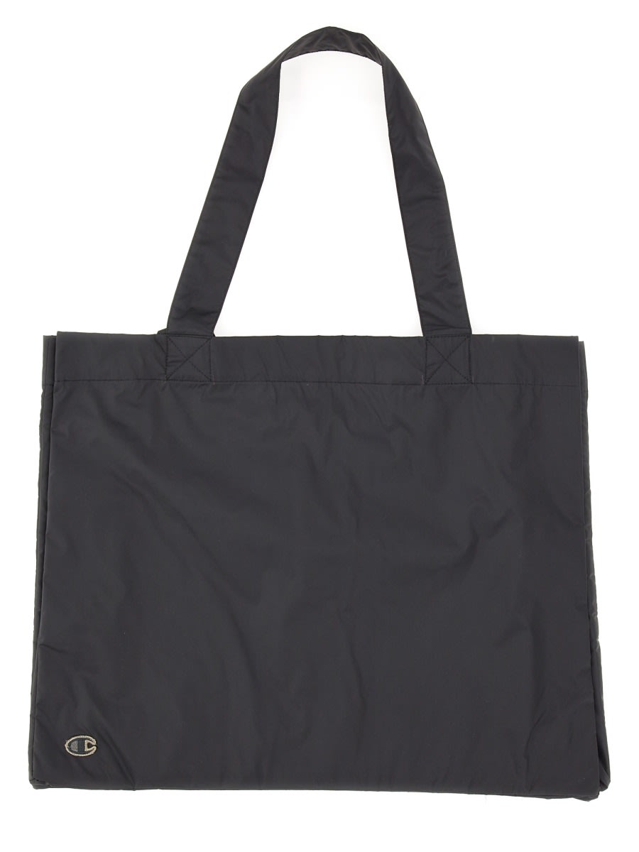 Shop Rick Owens X Champion Nylon Tote Bag In Black