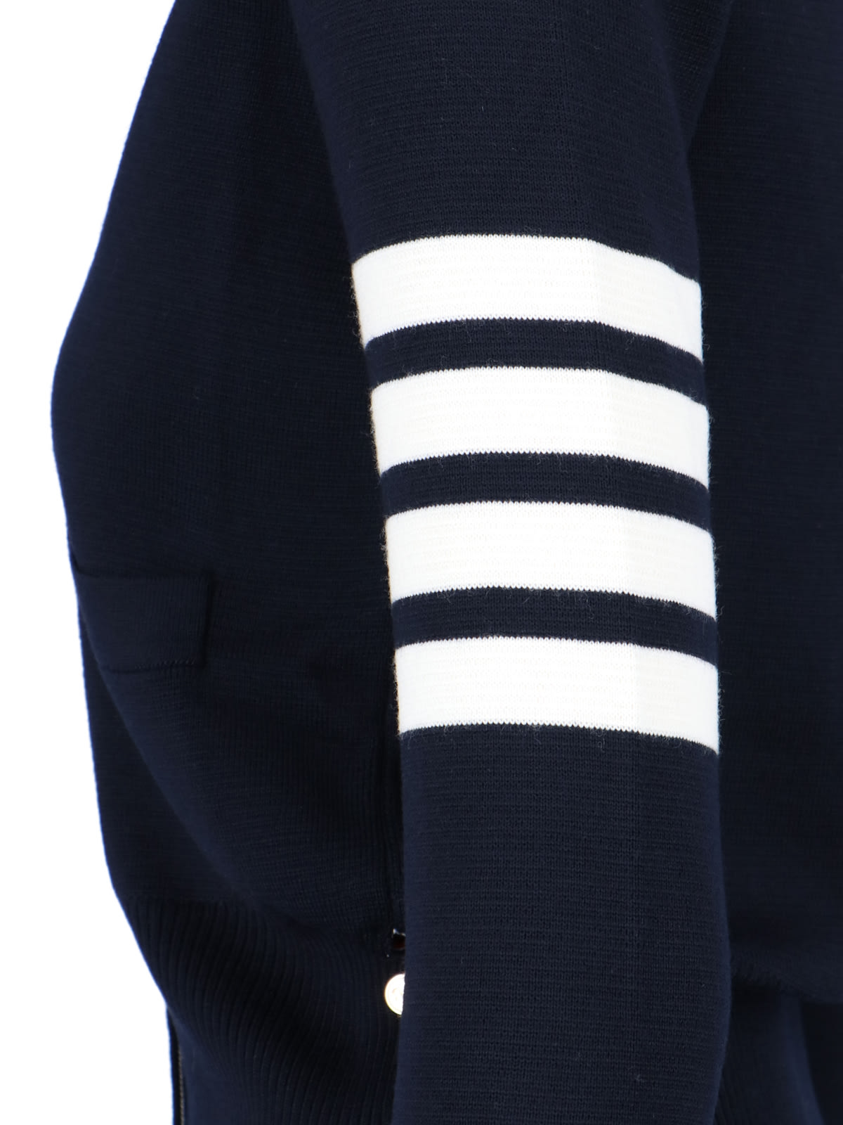 Shop Thom Browne 4-bar Cardigan In Blue