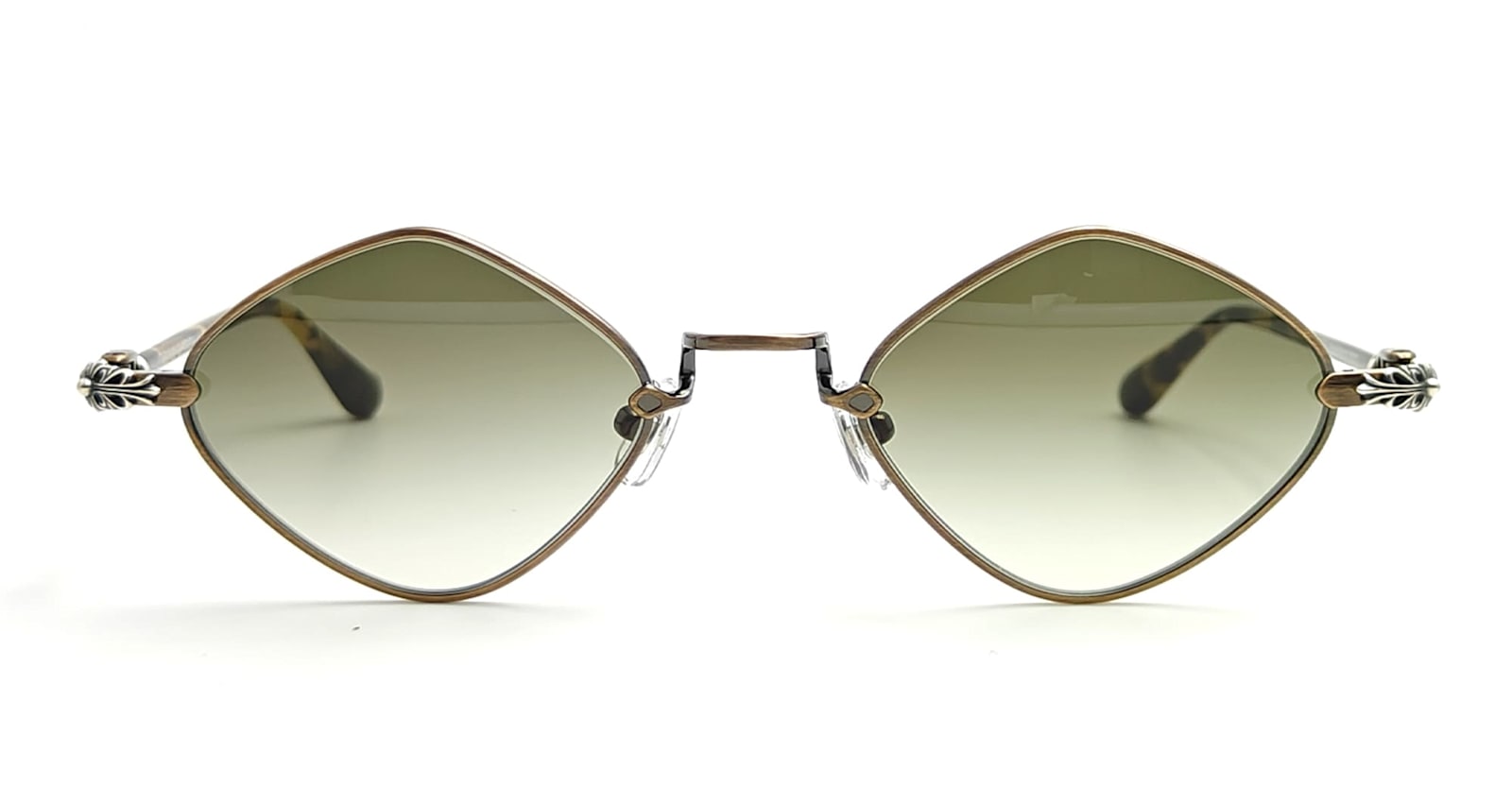 Shop Chrome Hearts Diamong Dog - Antique Gold Sunglasses