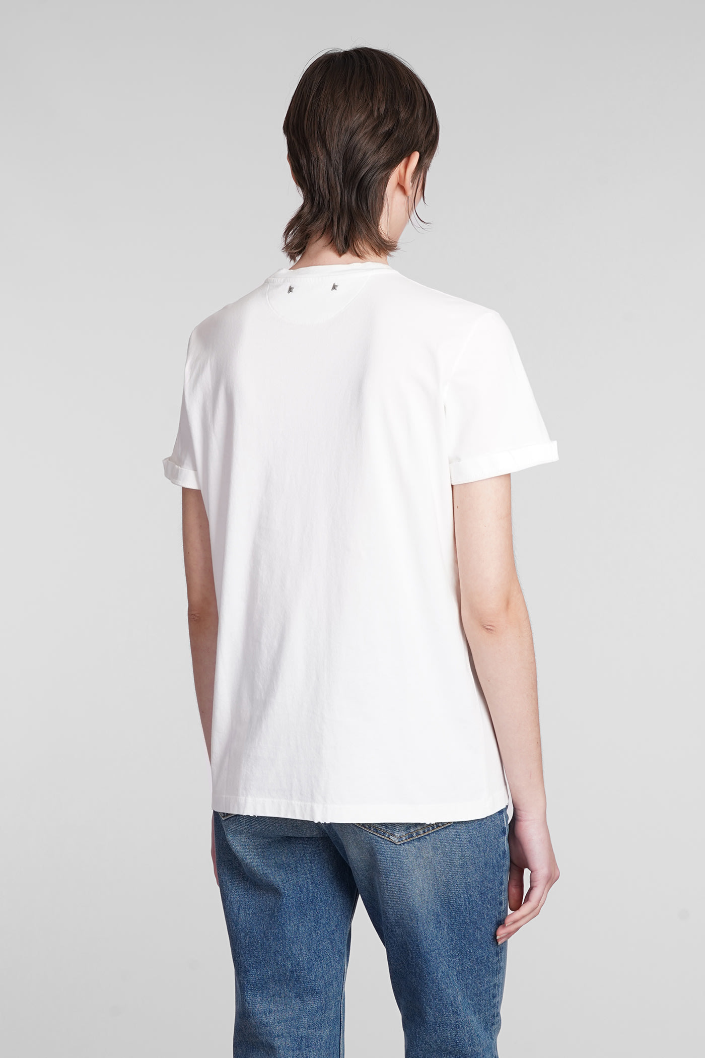 Shop Golden Goose T-shirt In White Cotton