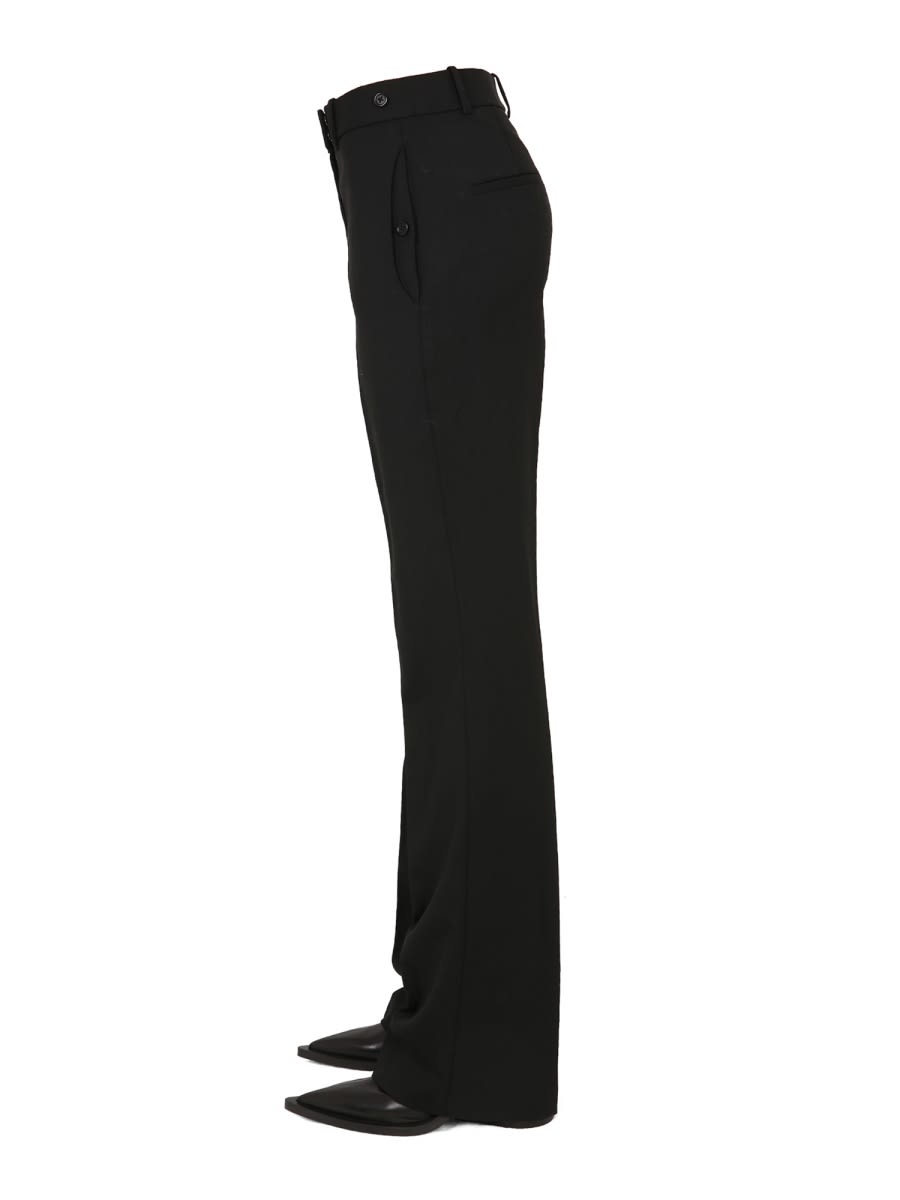 Shop Helmut Lang Straight Leg Pants In Black