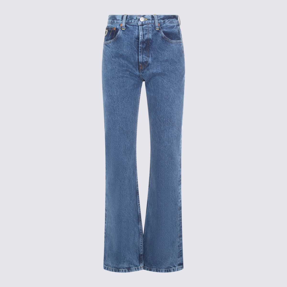 Lois Blue Cotton Jeans