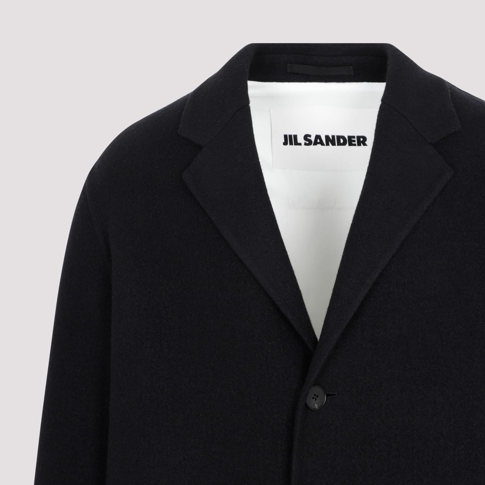 Shop Jil Sander Wool Sport Coat In Black