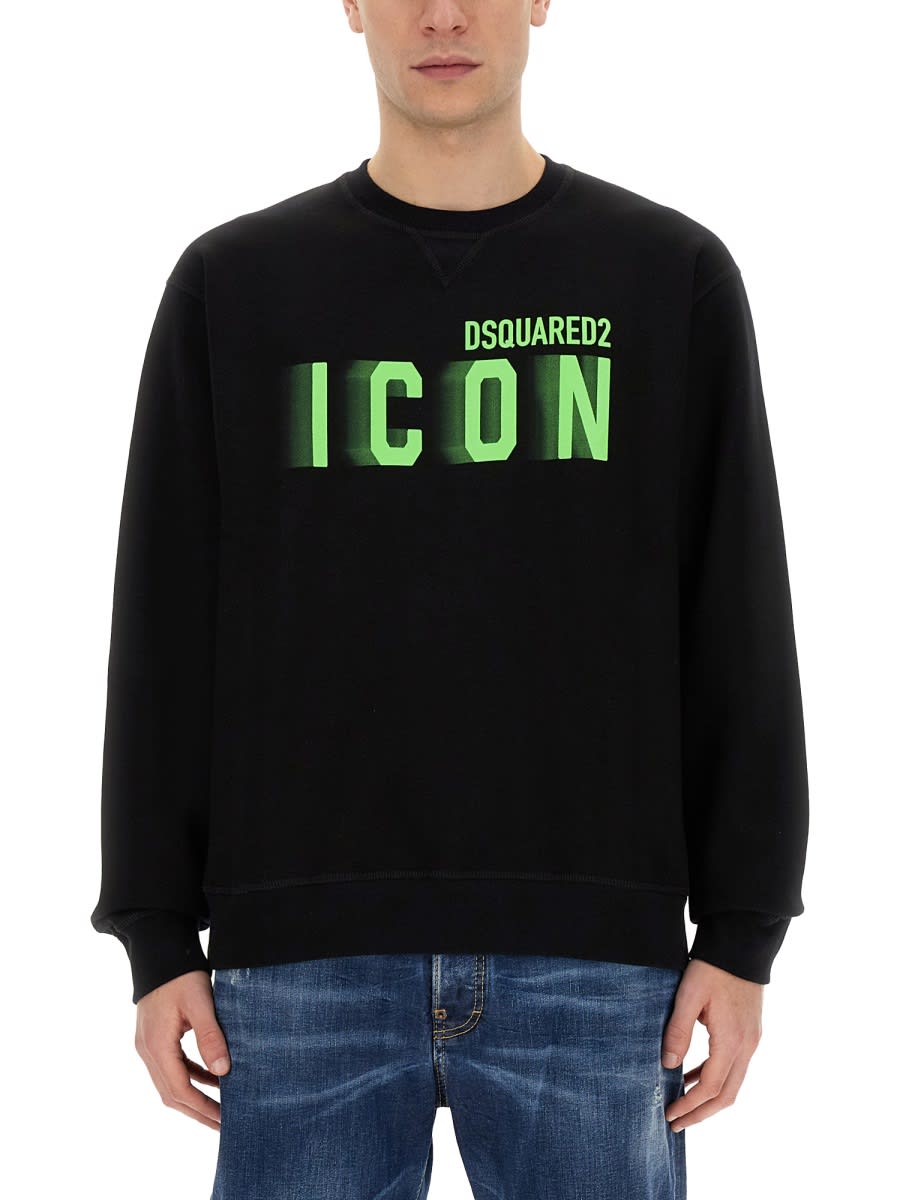 Shop Dsquared2 Sweatshirt With Logo In Black