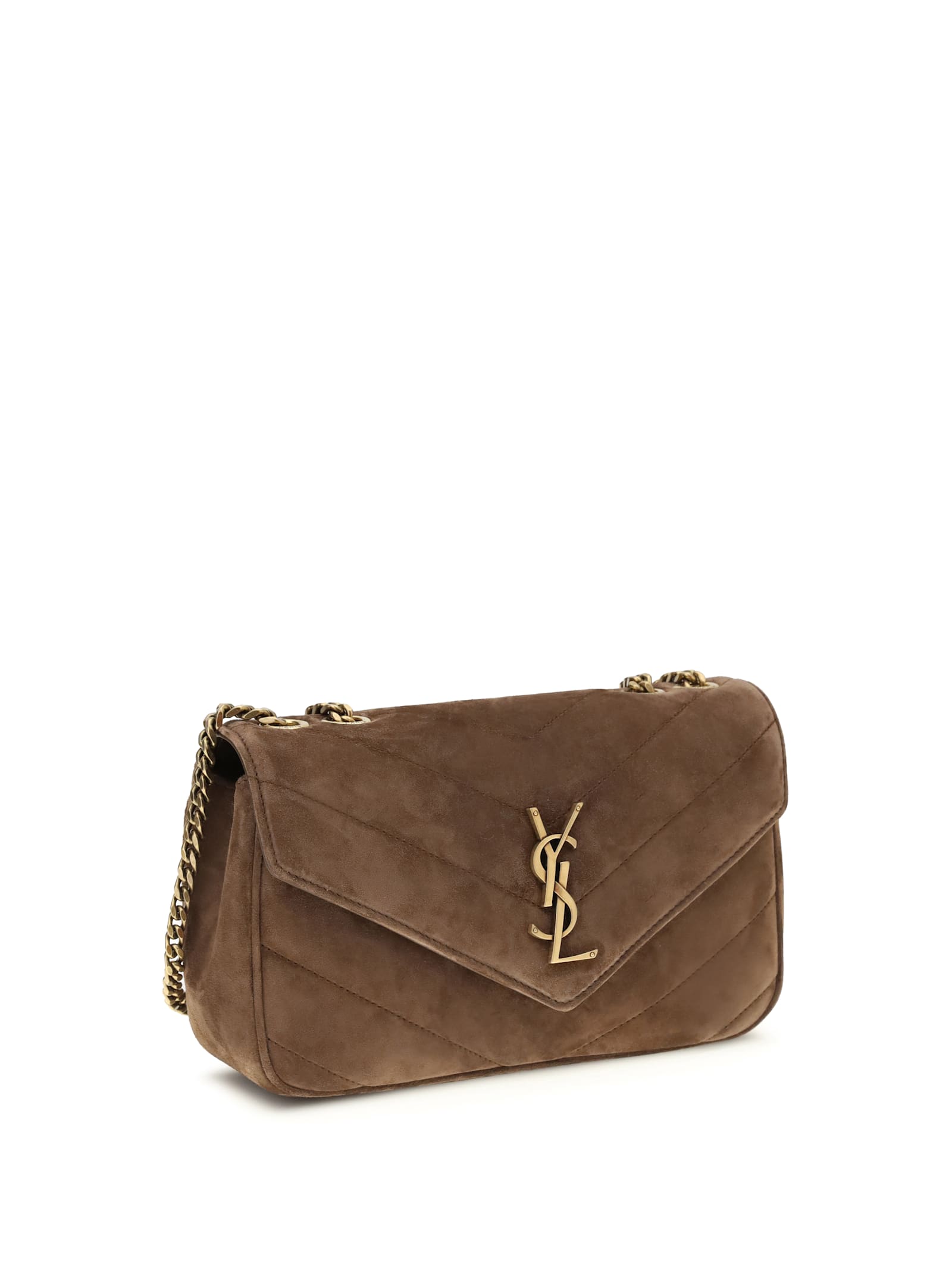 Saint Laurent Loulou Small Bag In Brown