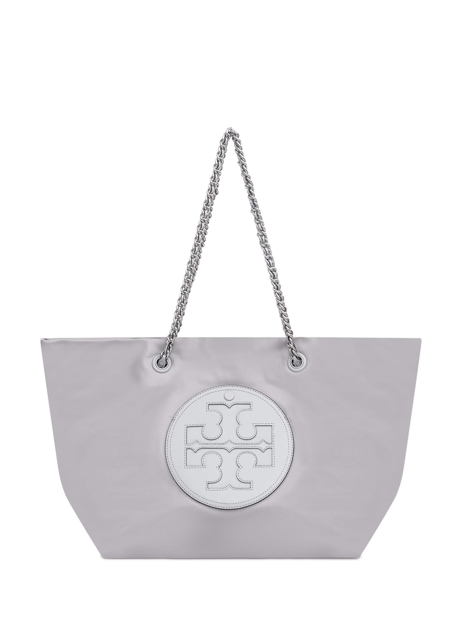 Shop Tory Burch Shopping Bag Ella In Bay Gray