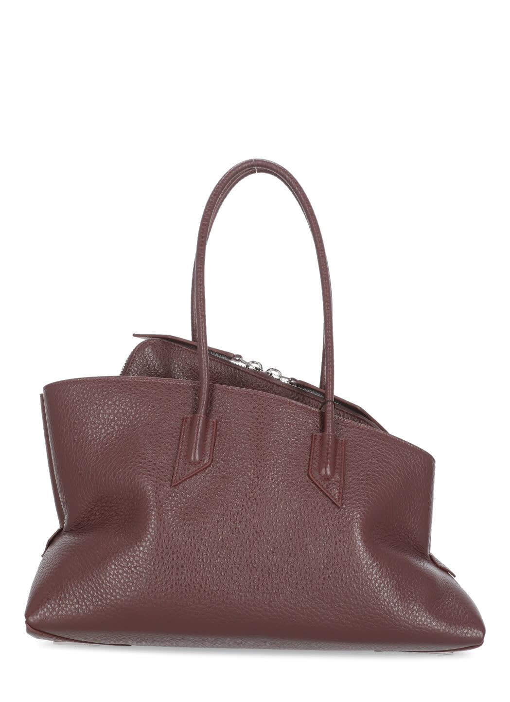 Attico Medium Walk In Grained Leather In Burgundy