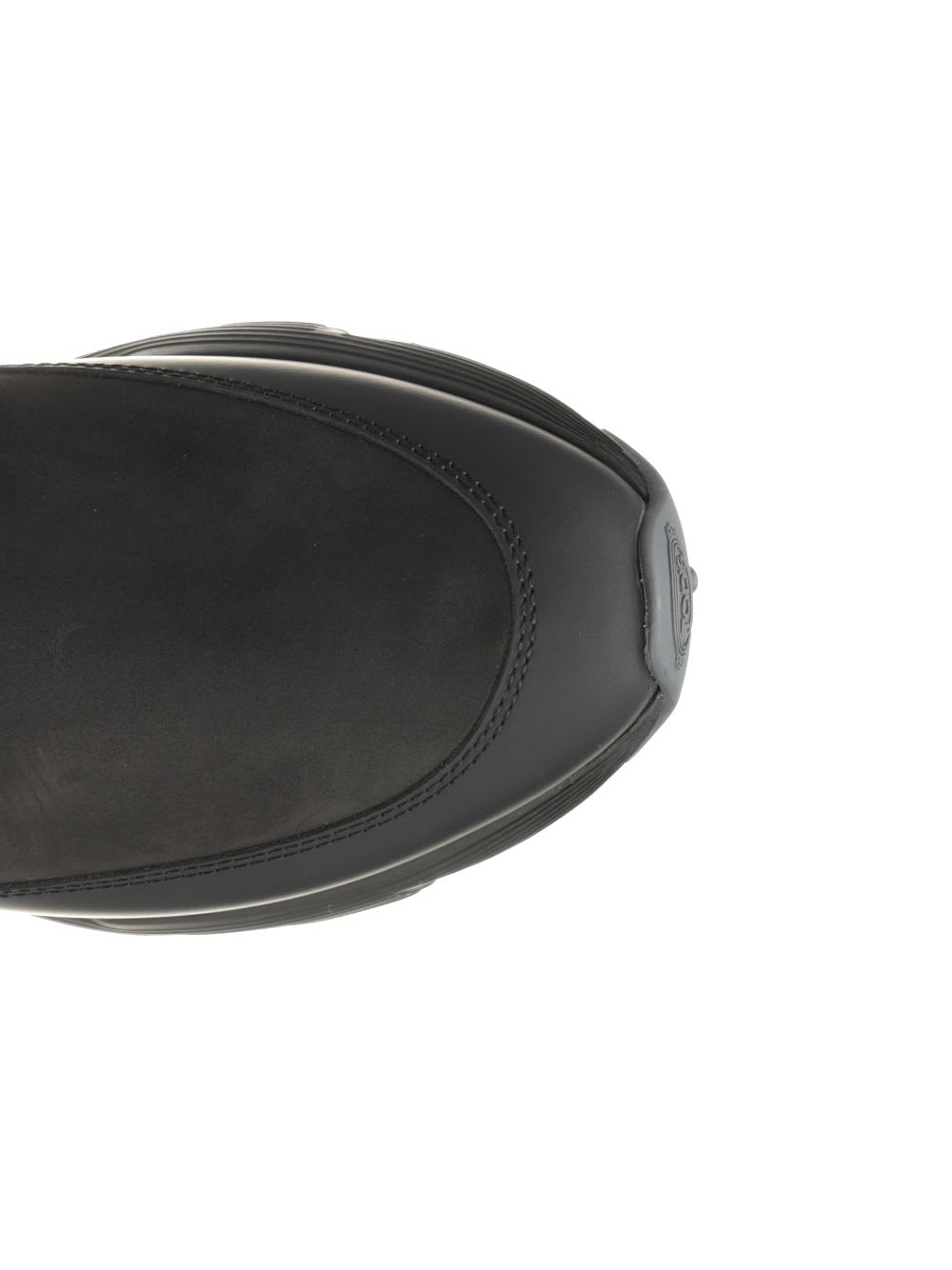 Tod's High Knitted Cuff Sneakers With Textured Upper And Chunky Sole In Black
