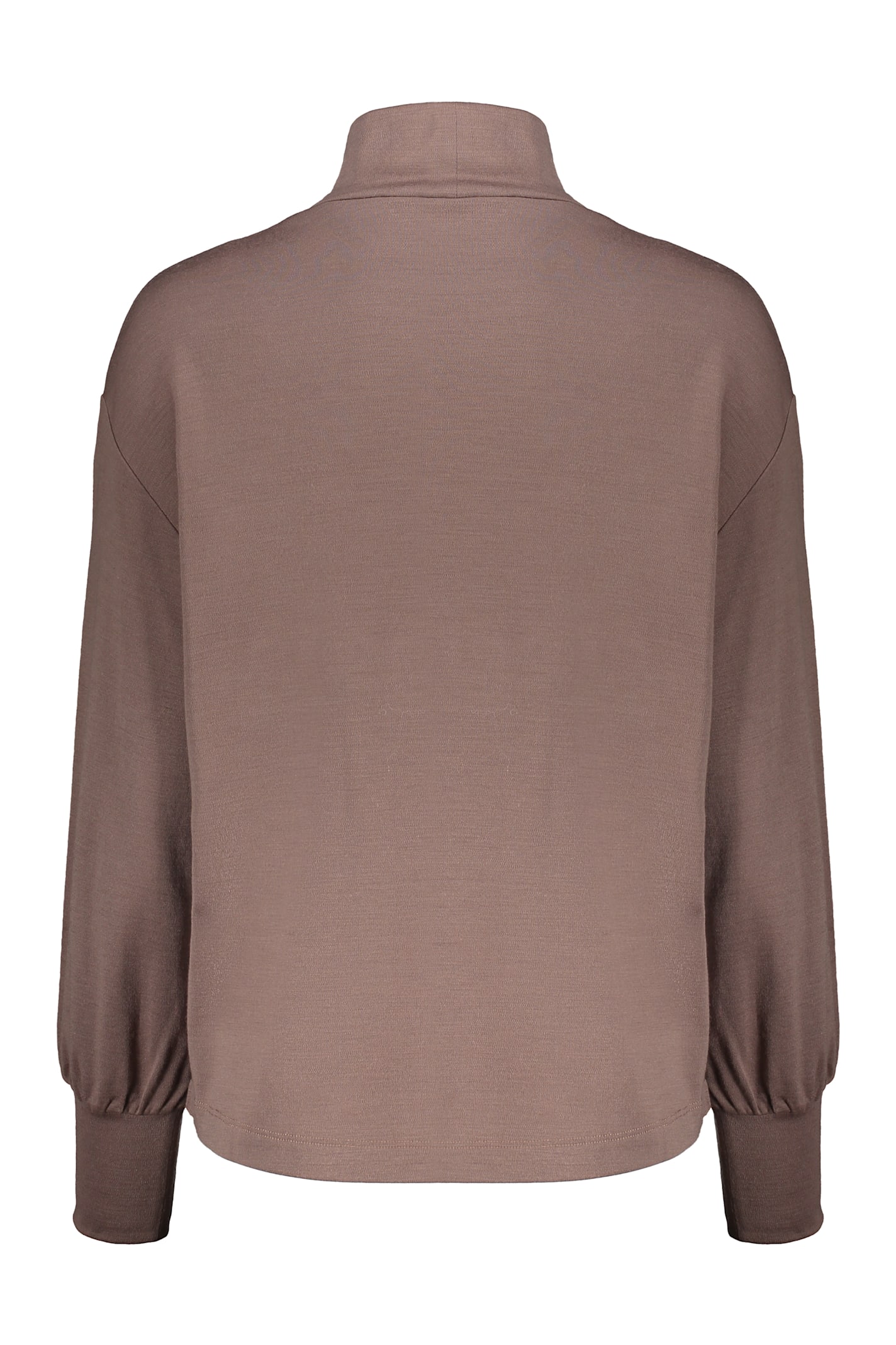 Fabiana Filippi Wool Turtleneck Sweater In Brown