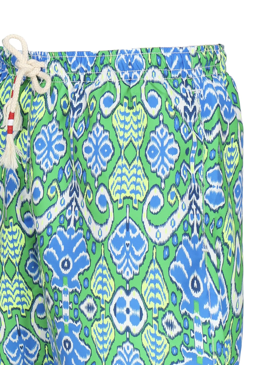 Shop Mc2 Saint Barth Capri Boho Shorts Costume In Light Blue, Green